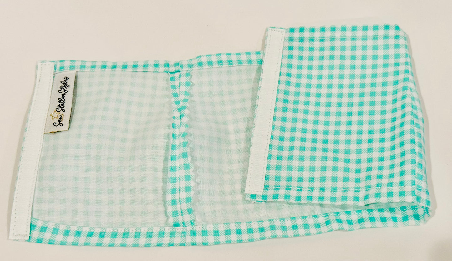 The “Milky Mini" Skirt - Teal Gingham