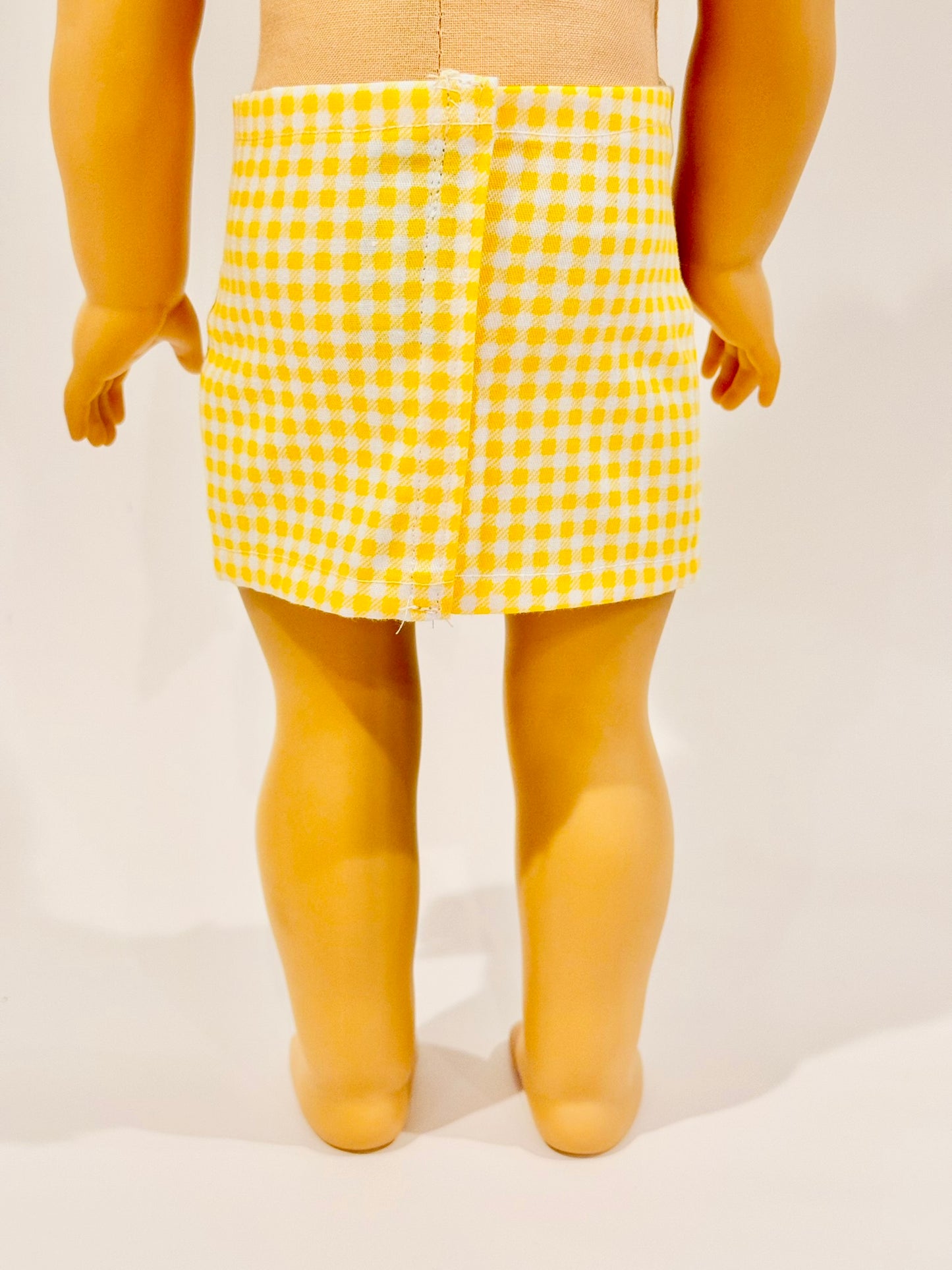 The "Milky Mini" Skirt - Yellow Gingham