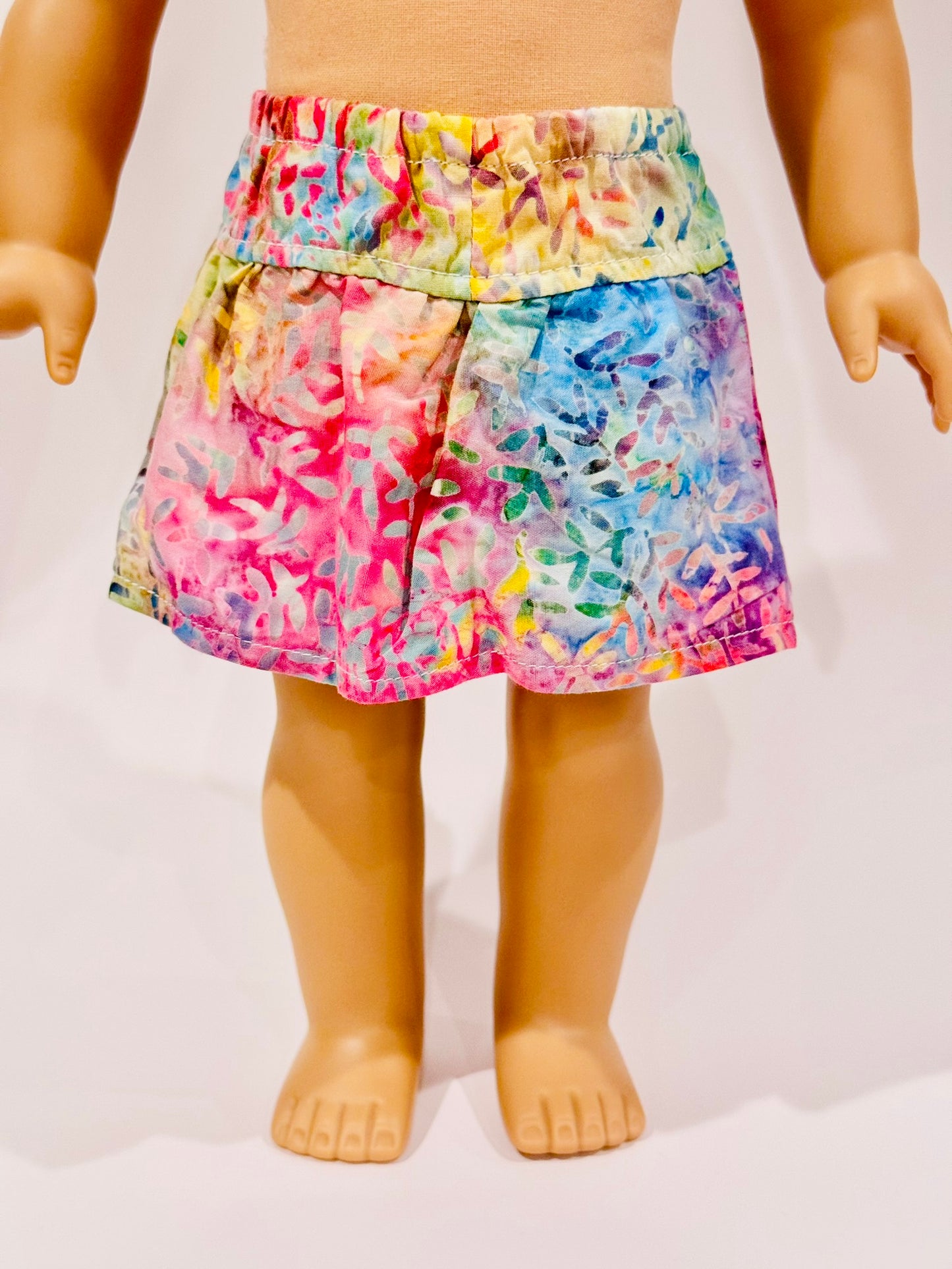 The Milky Wavy Skirt - Rainbow Leaves