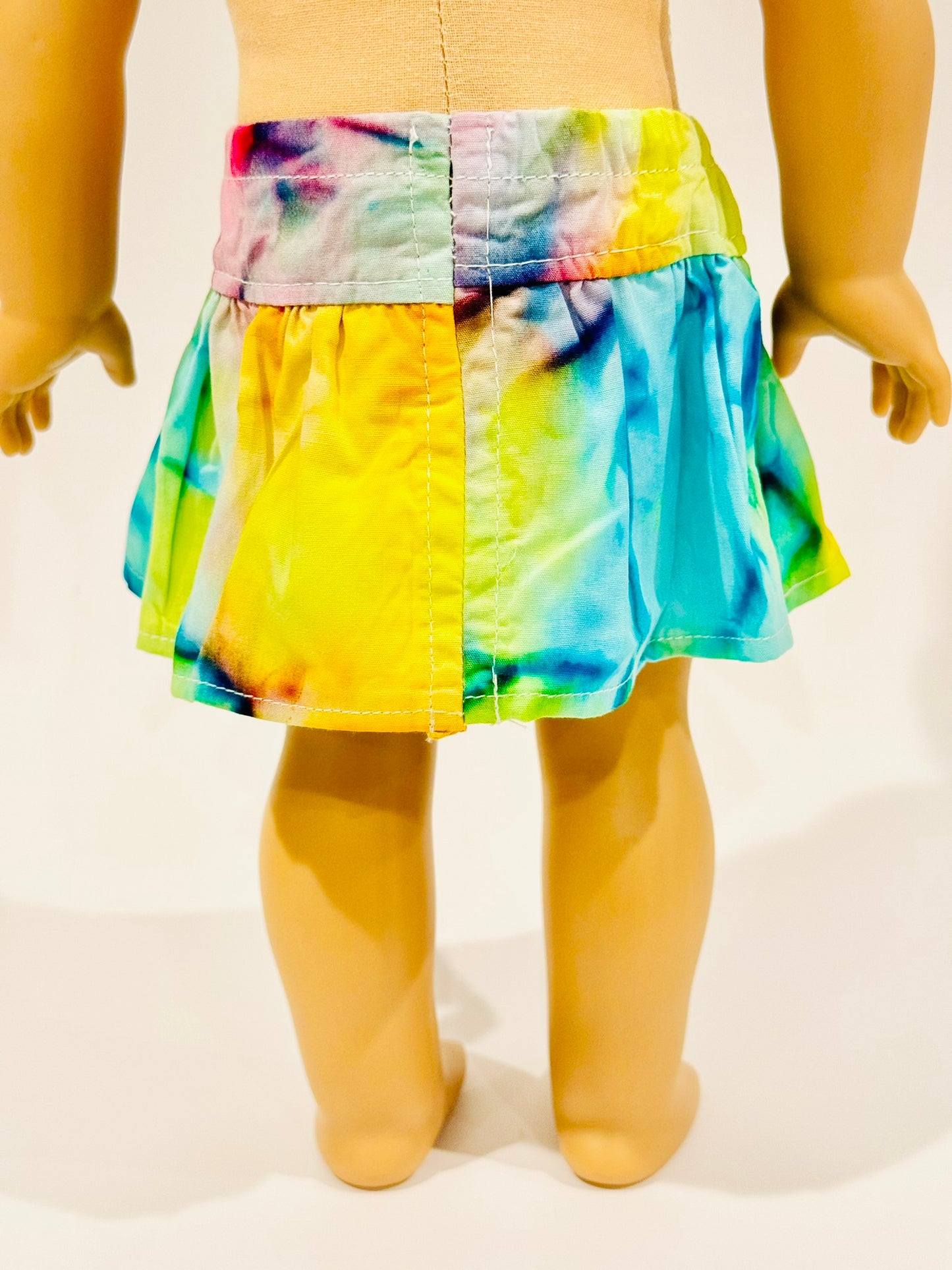 The Milky Wavy Skirt - Rainbow Tie-Dye