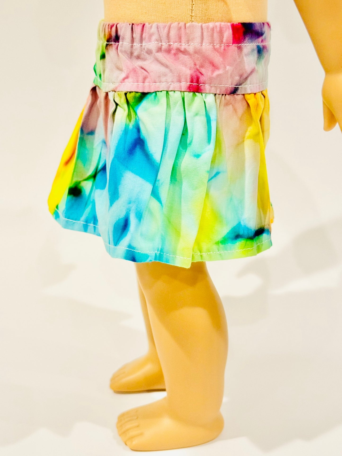 The Milky Wavy Skirt - Rainbow Tie-Dye