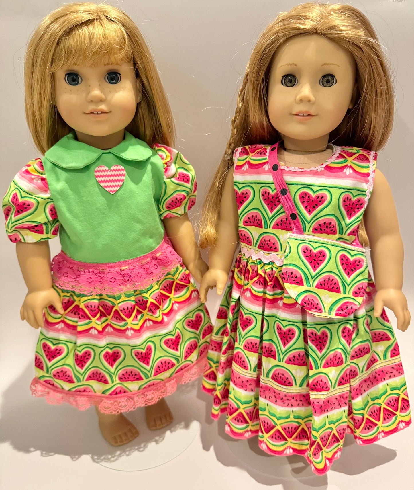 "Watermelon Love" set made by Kathleen Saviak