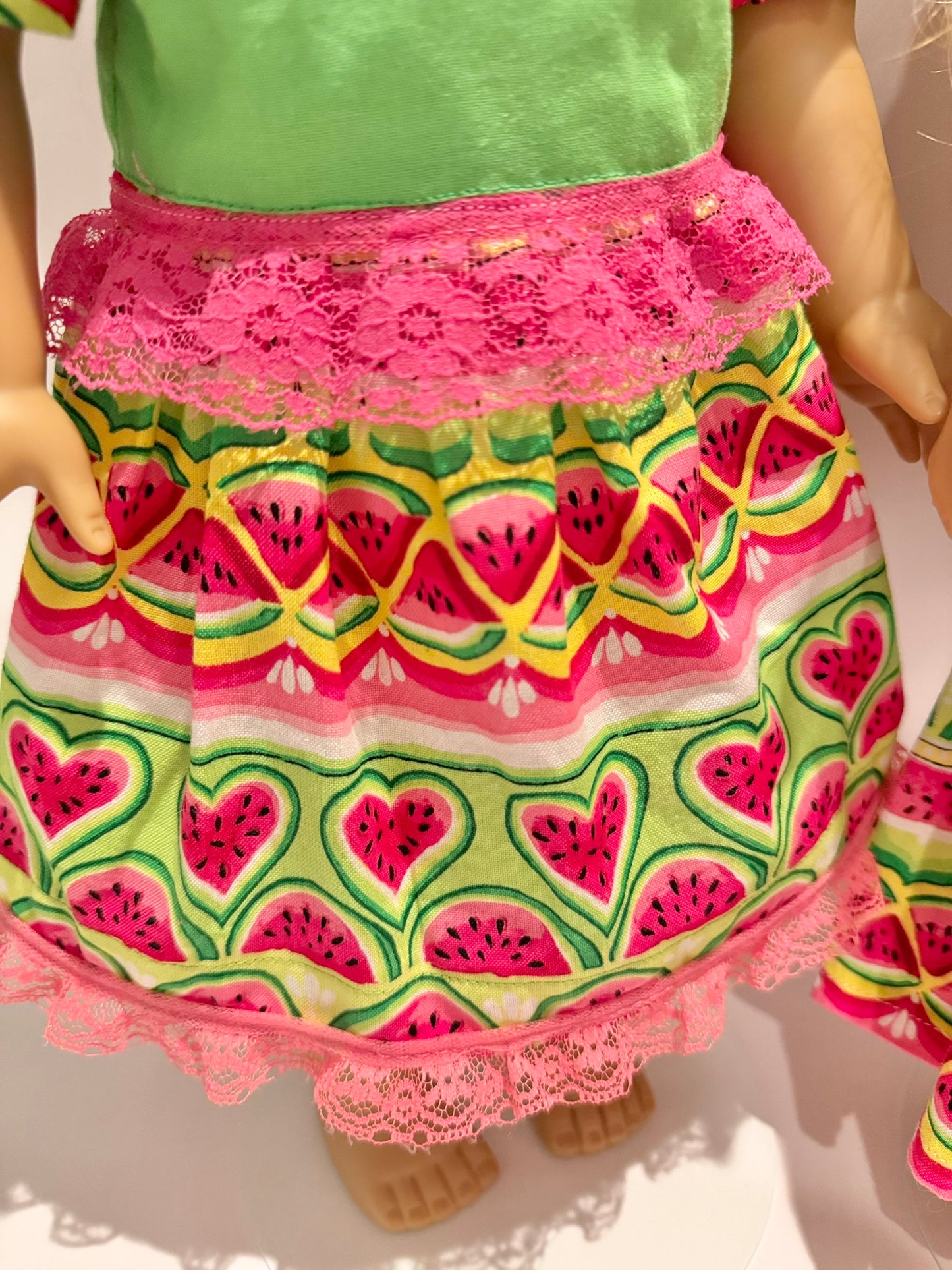 "Watermelon Love" set made by Kathleen Saviak