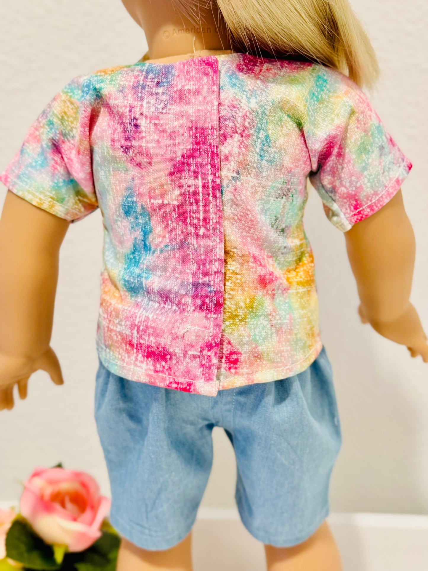 The Trixie Top - Rainbow Watercolor