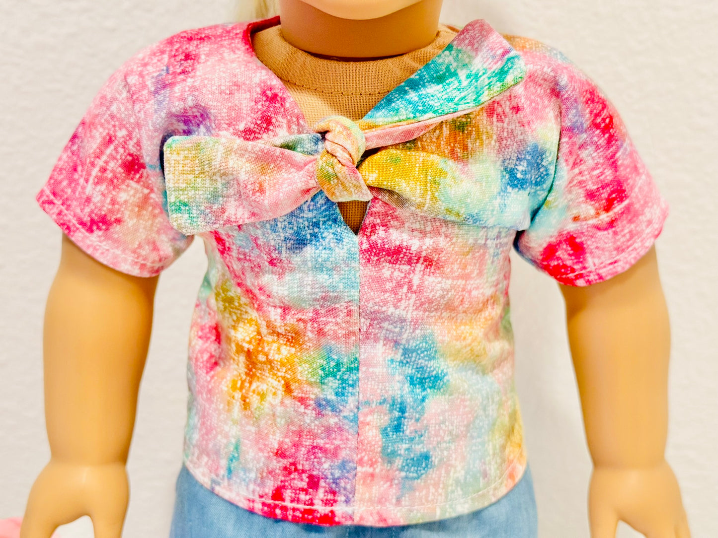 The Trixie Top - Rainbow Watercolor