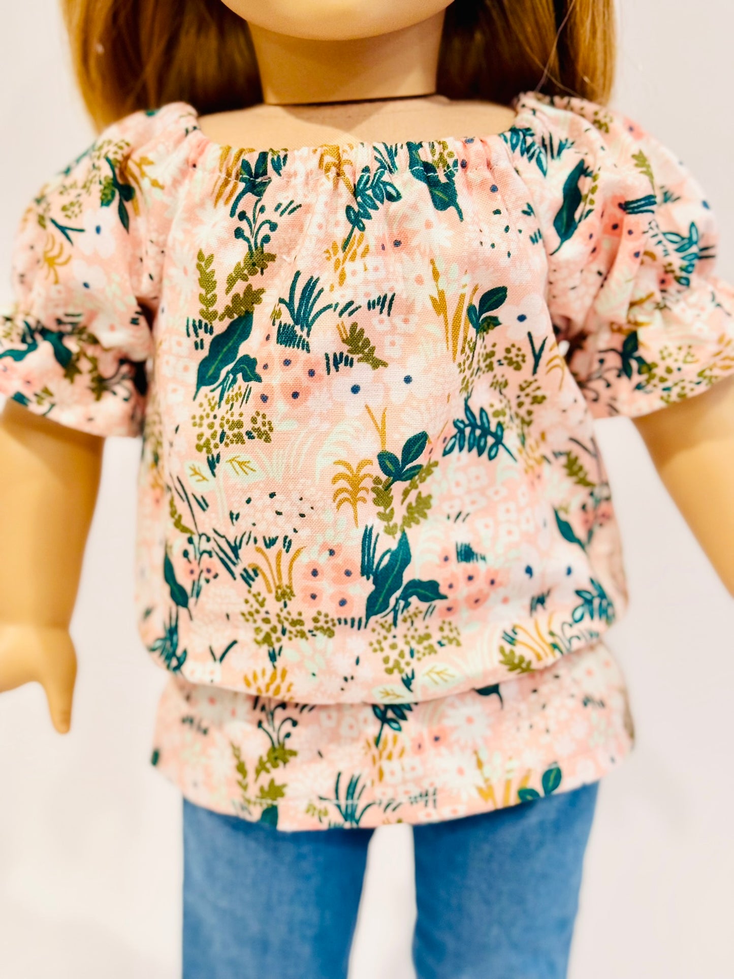 The Europa Top: Coral Floral