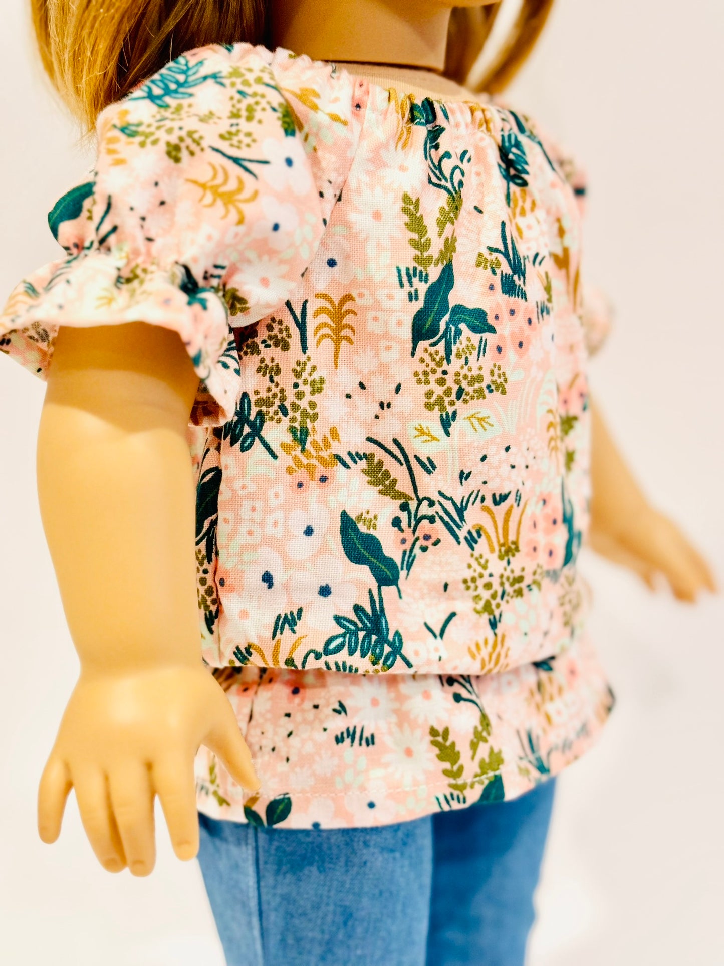 The Europa Top: Coral Floral