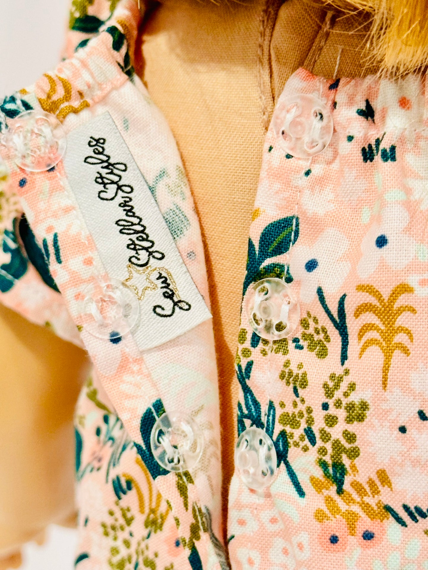 The Europa Top: Coral Floral