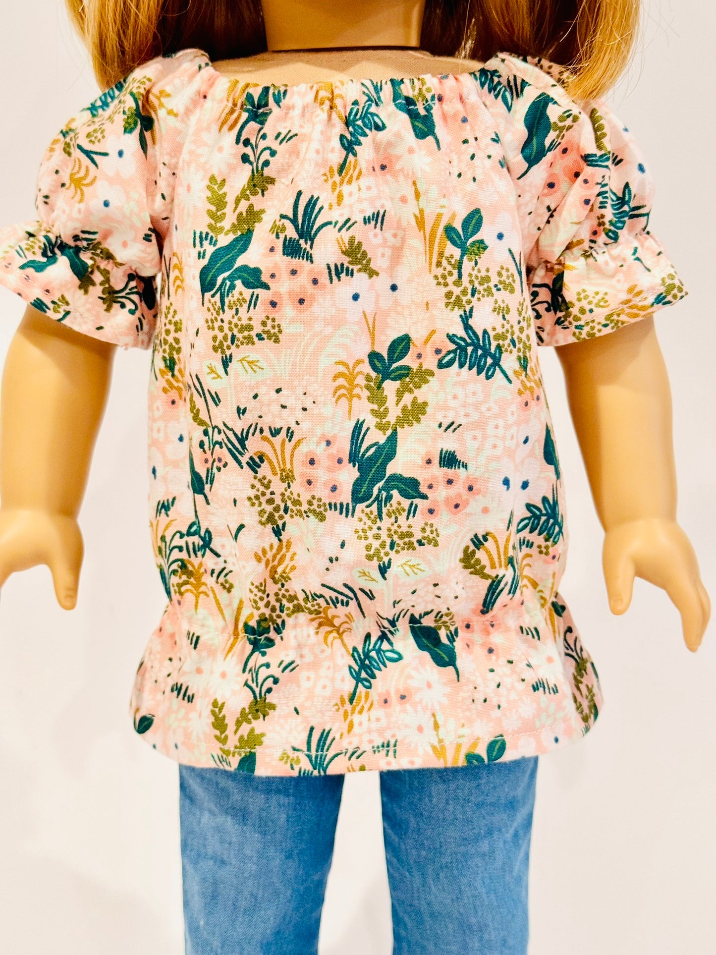 The Europa Top: Coral Floral