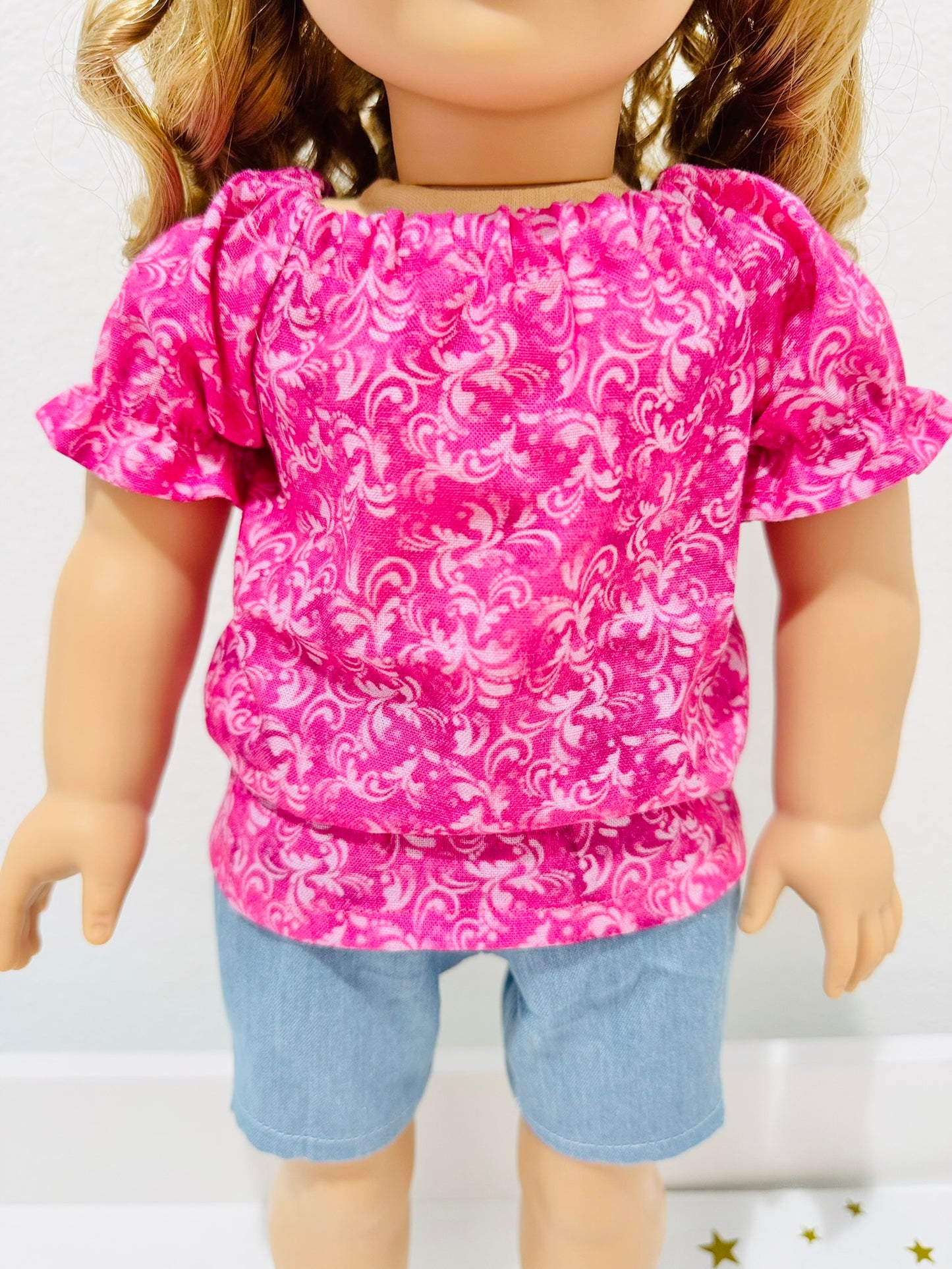 The Europa Top: Fuchsia Frill
