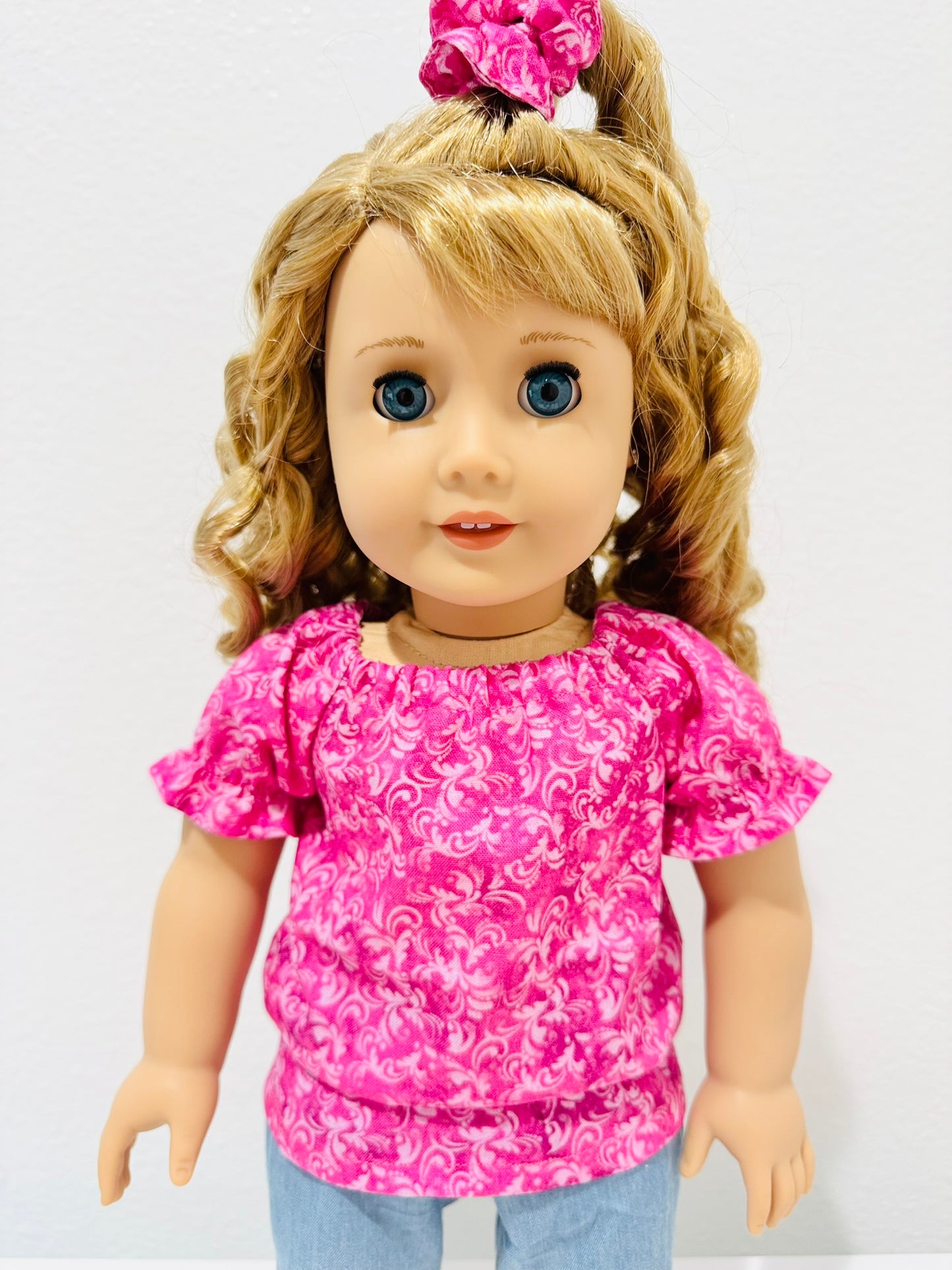 The Europa Top: Fuchsia Frill