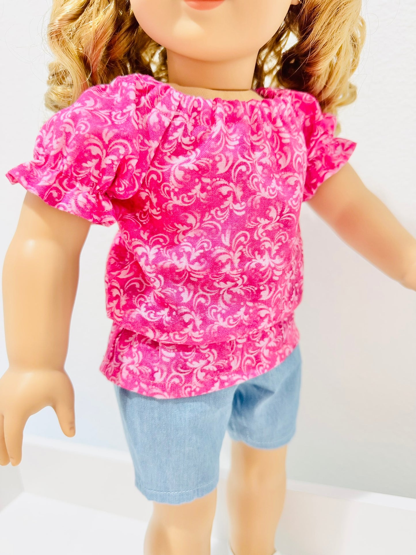The Europa Top: Fuchsia Frill