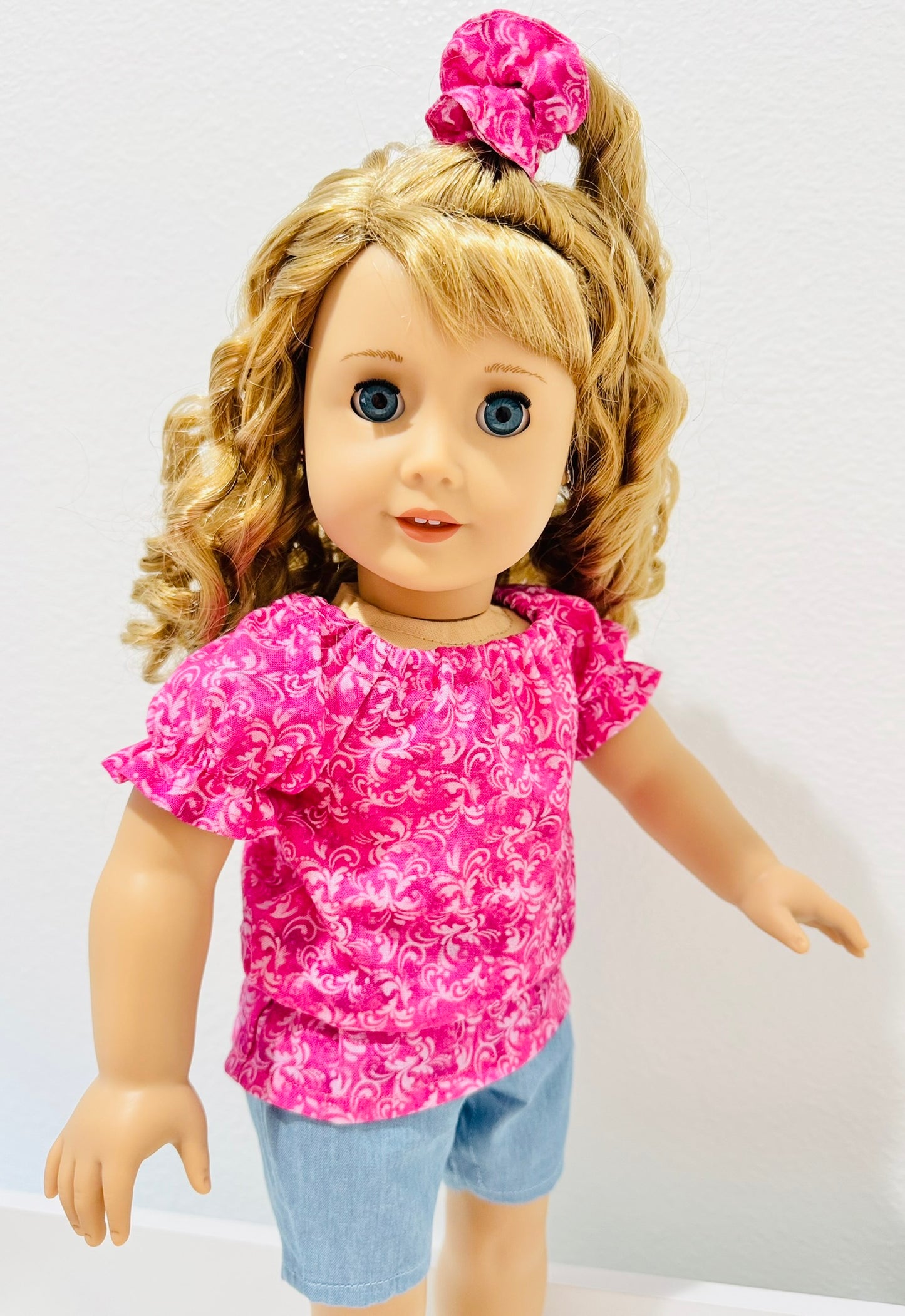 The Europa Top: Fuchsia Frill