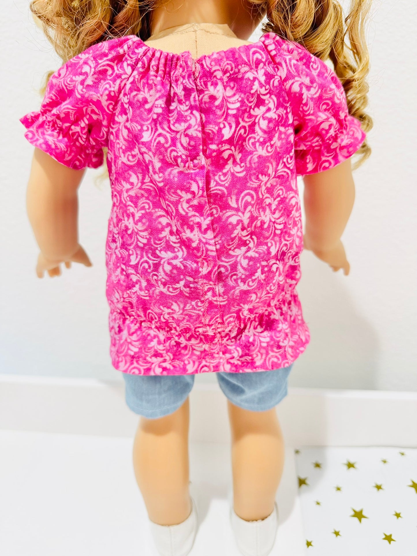 The Europa Top: Fuchsia Frill