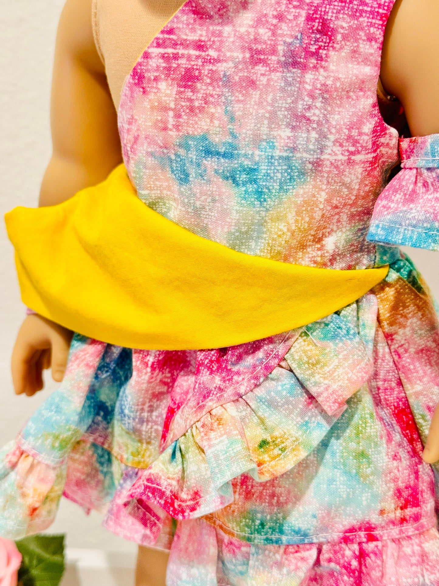 The Chrysomeda Dress - Rainbow Watercolor