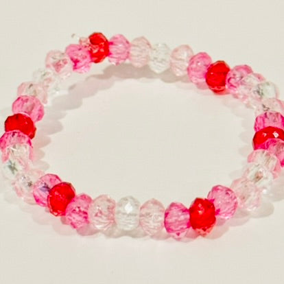 Beaded Bracelet for Dolls - Valentine's Day Version 1