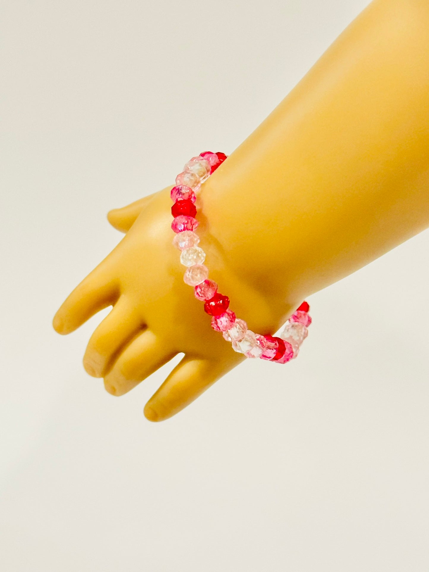 Beaded Bracelet for Dolls - Valentine's Day Version 1