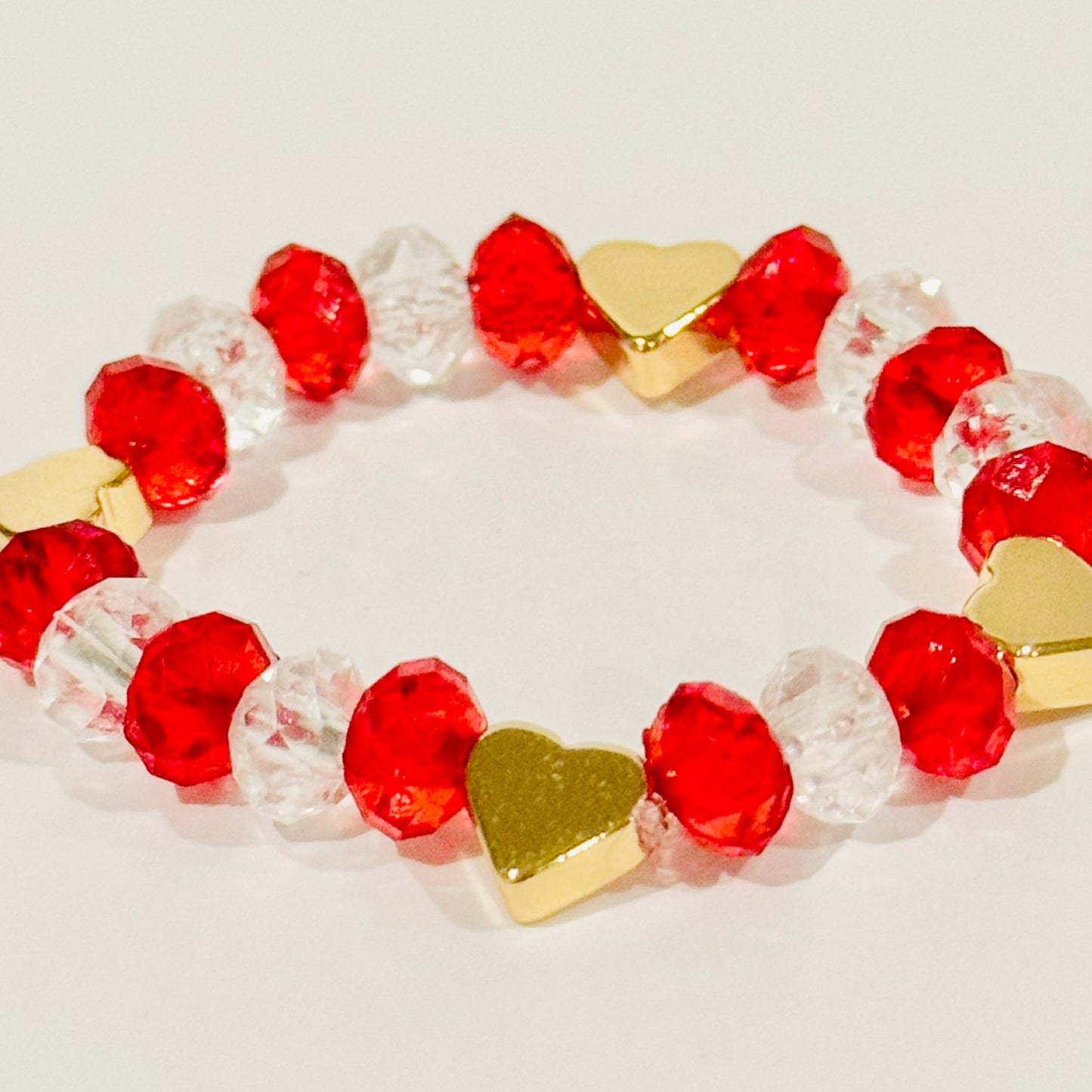 Beaded Bracelet for Dolls - Valentine's Day Version 2