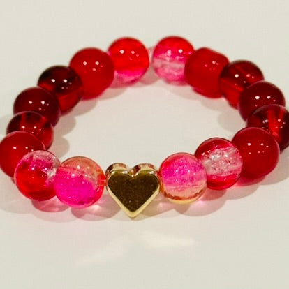 Beaded Bracelet for Dolls - Valentine's Day Version 4