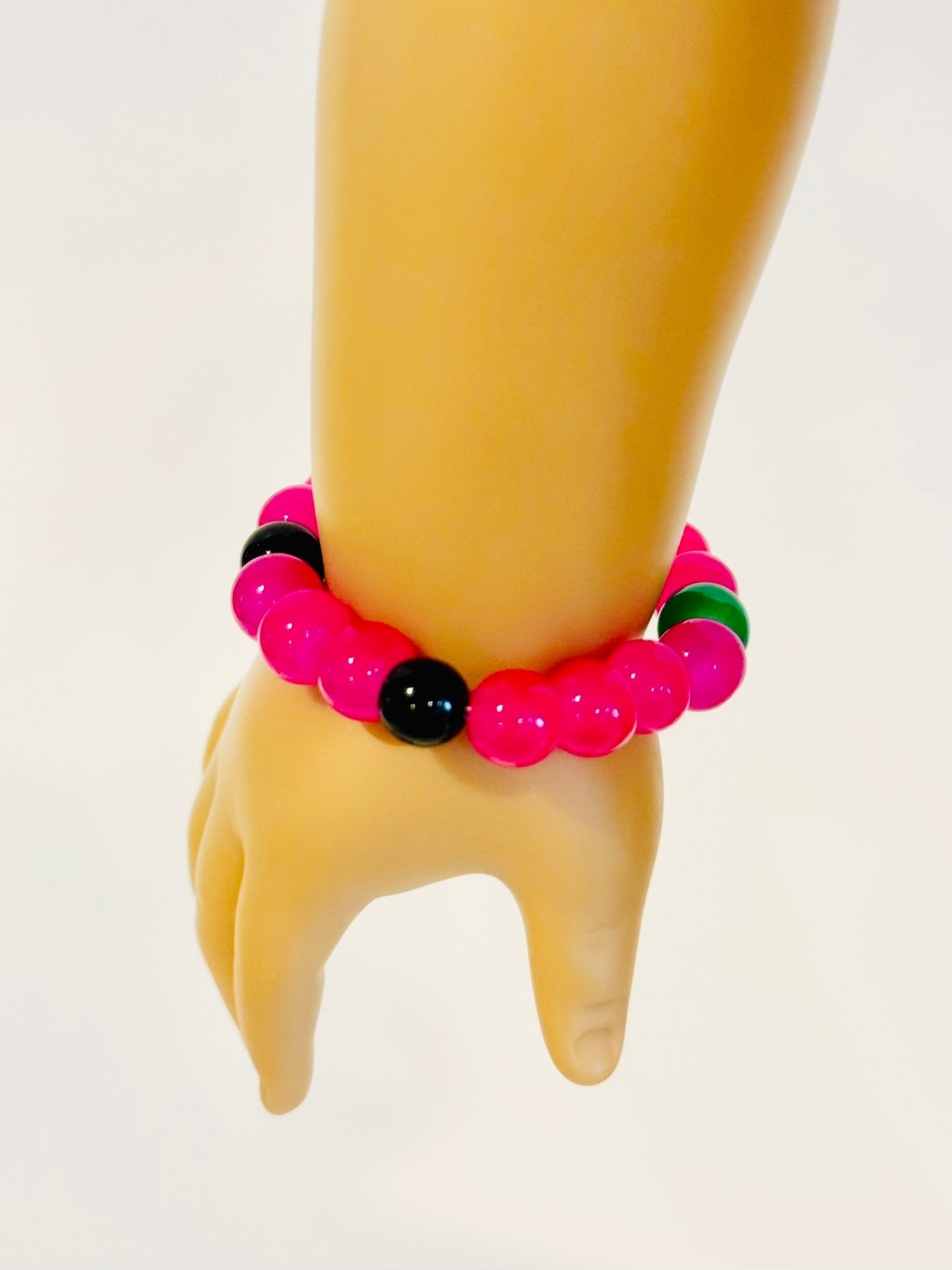 Fruit-Inspired Glass Bead Bracelet for Dolls