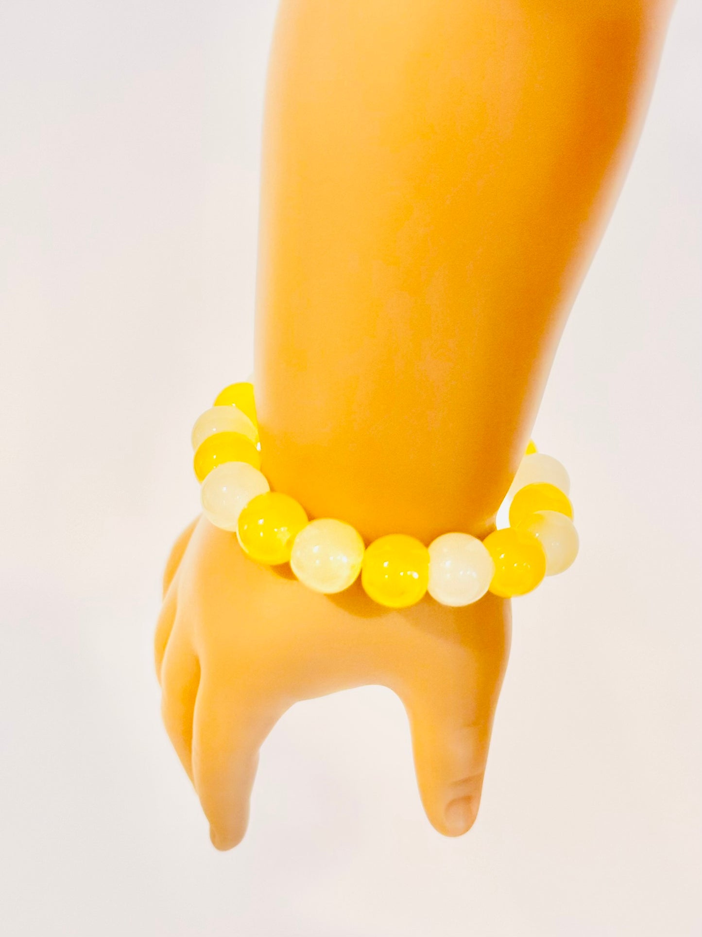 Fruit-Inspired Glass Bead Bracelet for Dolls