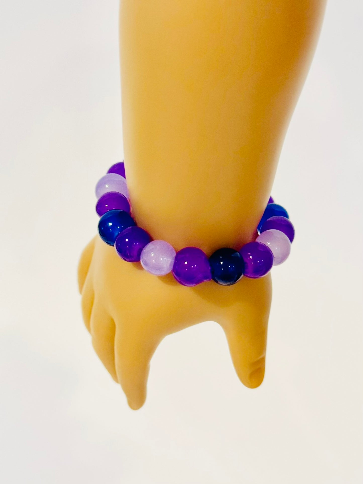 Fruit-Inspired Glass Bead Bracelet for Dolls
