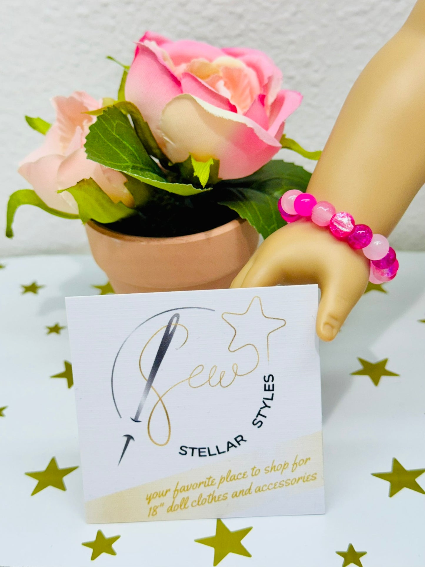 Pretty in Pink Bracelet for Dolls