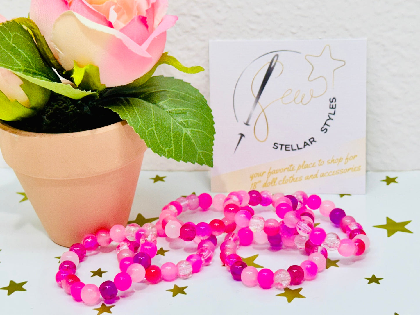 Pretty in Pink Bracelet for Dolls