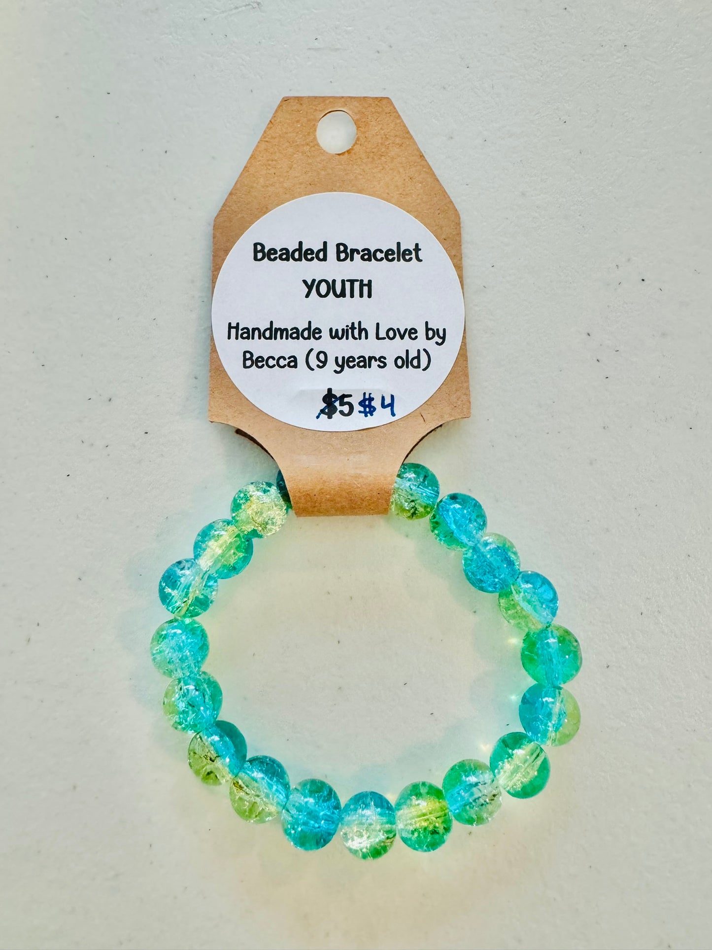 Youth Glass Beaded Bracelets Made by Becca | CLEARANCE