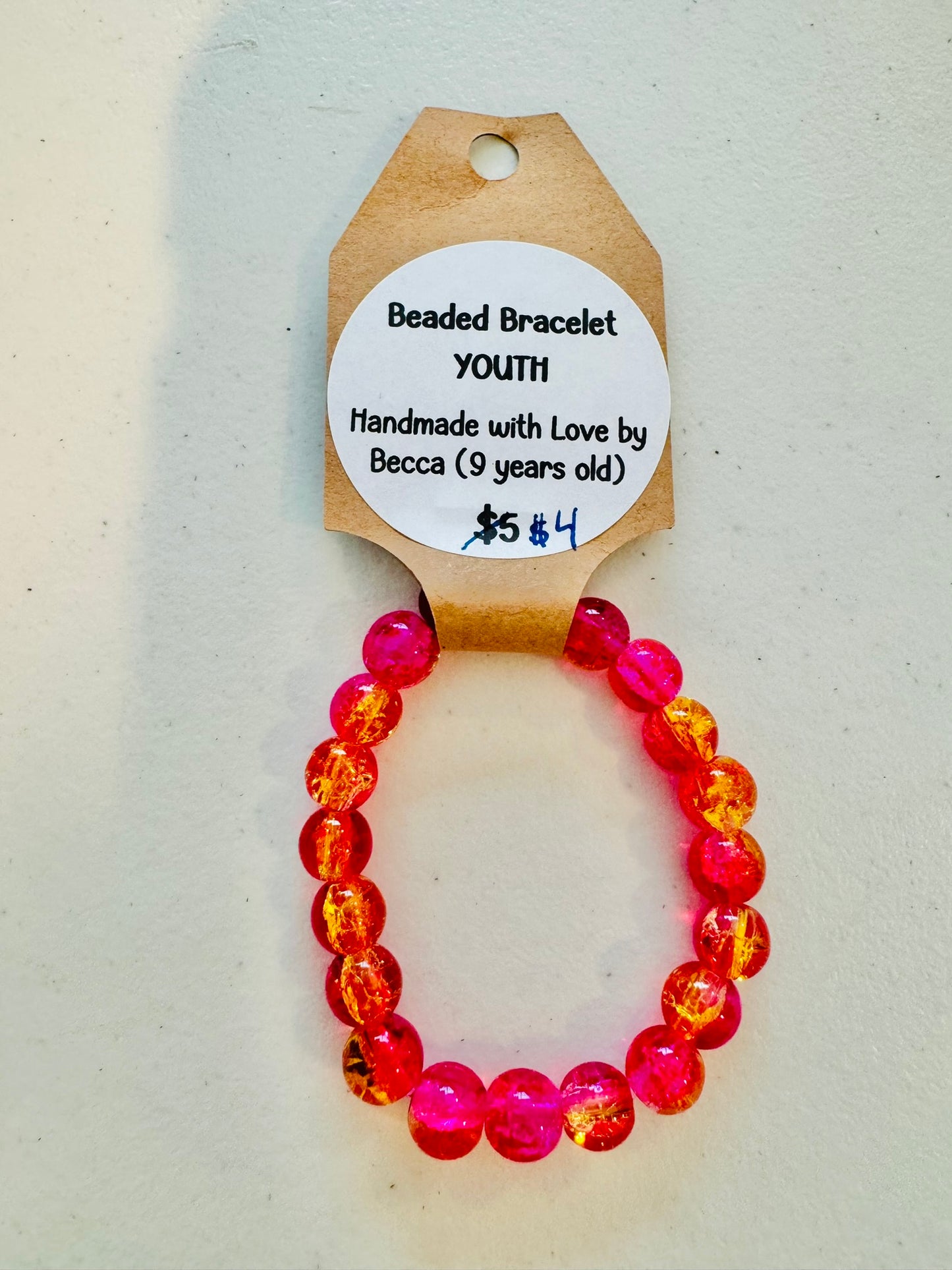 Youth Glass Beaded Bracelets Made by Becca | CLEARANCE