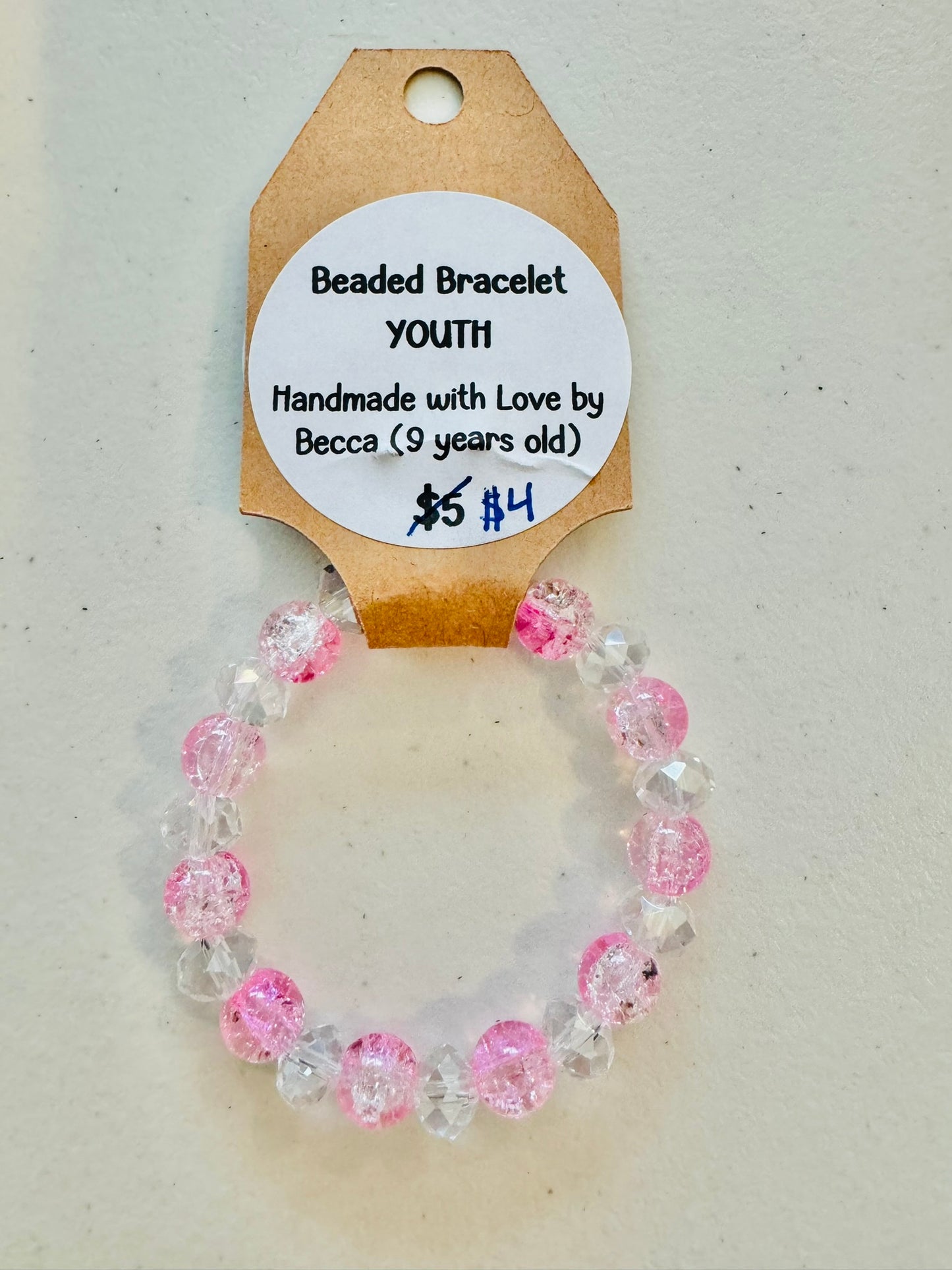 Youth Glass Beaded Bracelets Made by Becca | CLEARANCE