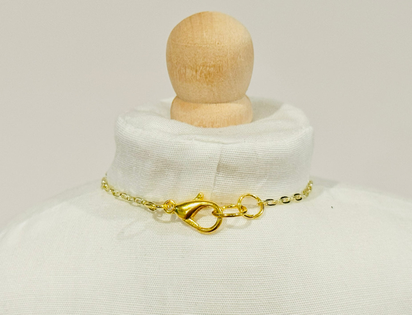 Doll Charm Necklace - Gold Tiny Heart