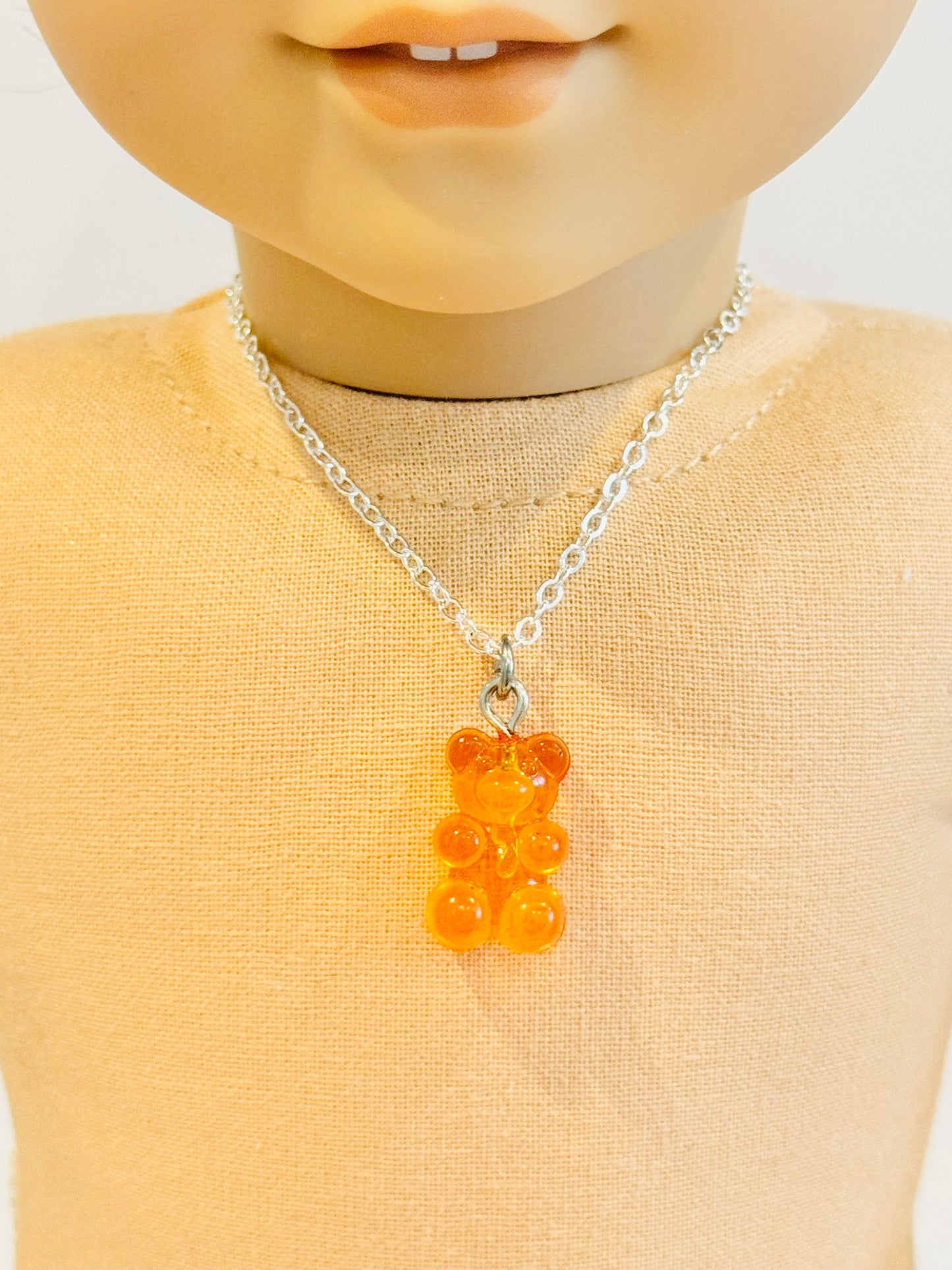Doll Charm Necklace - Gummy Bear