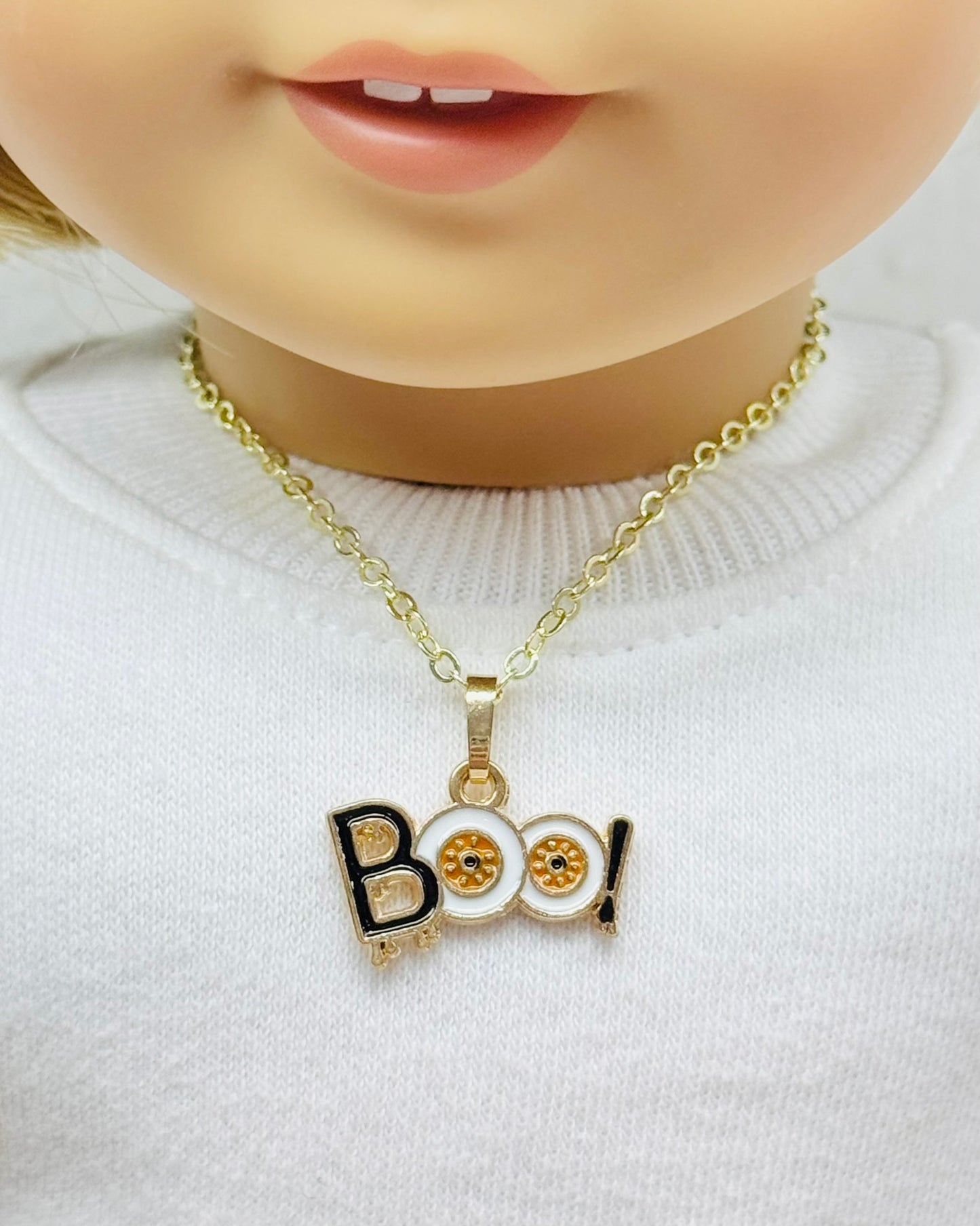 š» Boo to you! Halloween Necklace for Dolls