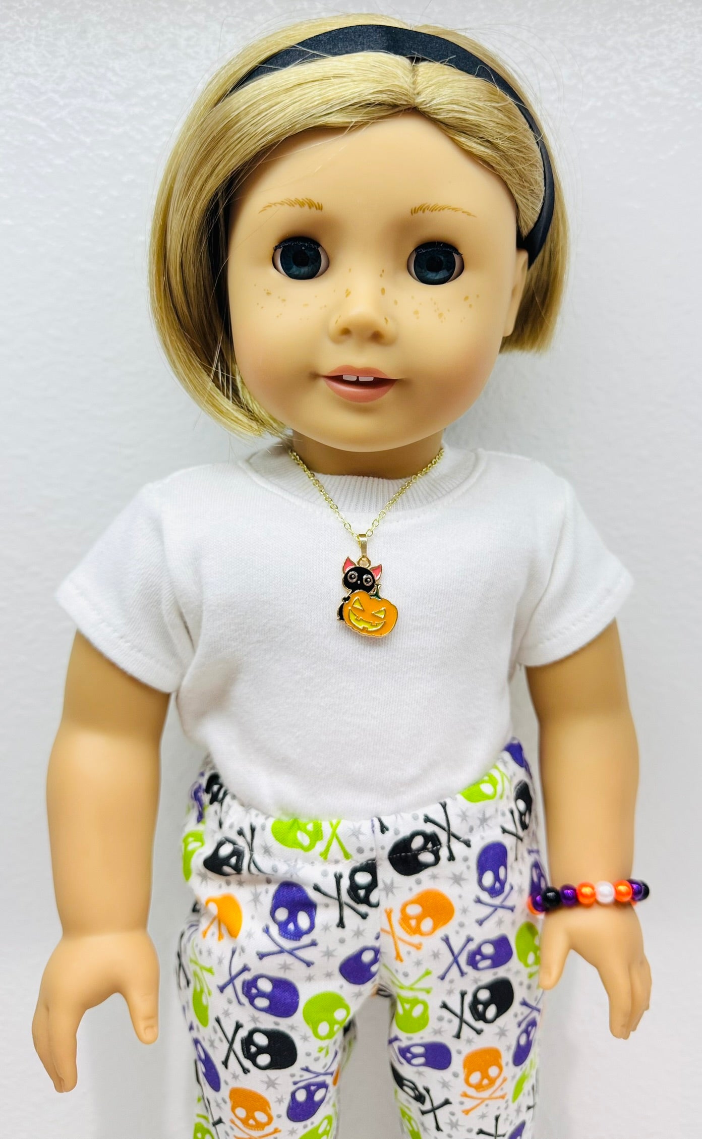 🐱🎃 Cat-o-lantern Halloween Necklace for Dolls
