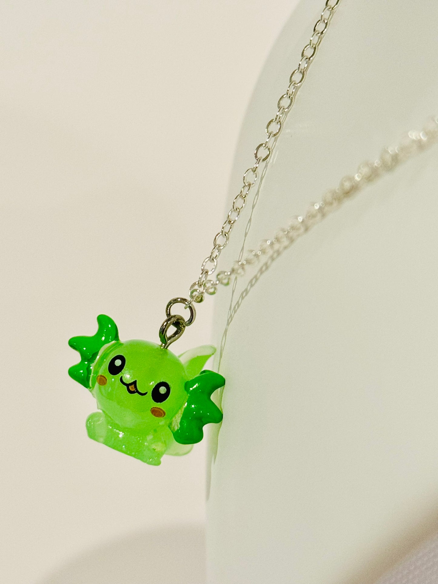 Axolotl Youth Charm Necklace