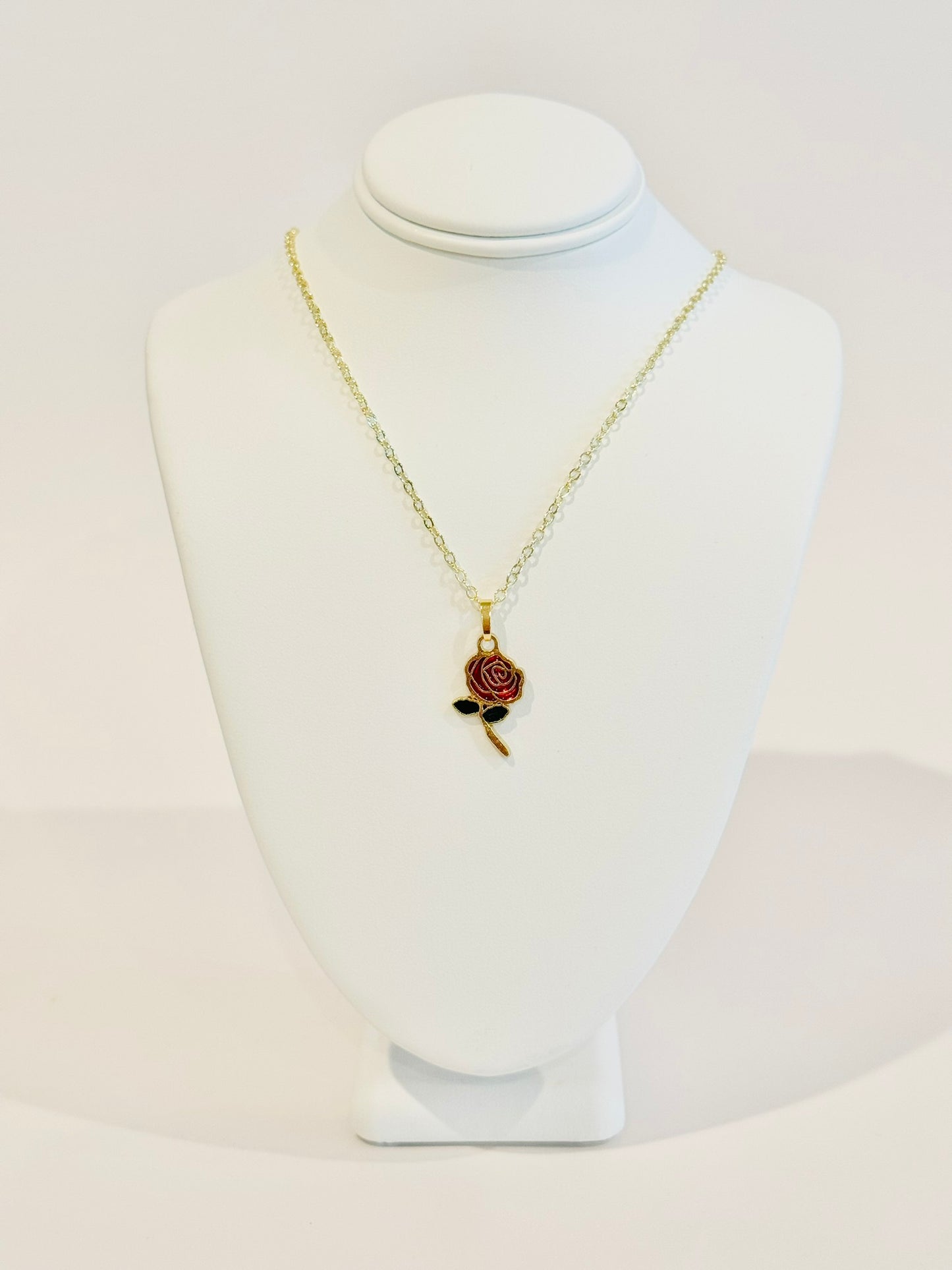 Golden Rose Youth Charm Necklace (Version 1)