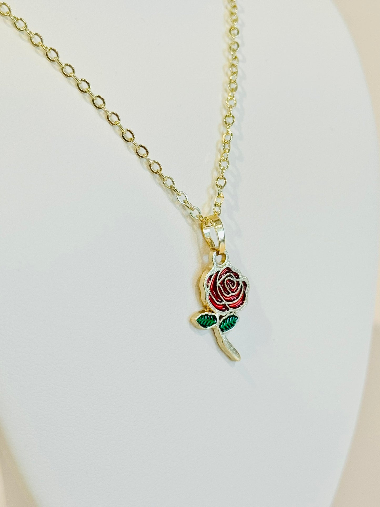 Golden Rose Youth Charm Necklace (Version 1)