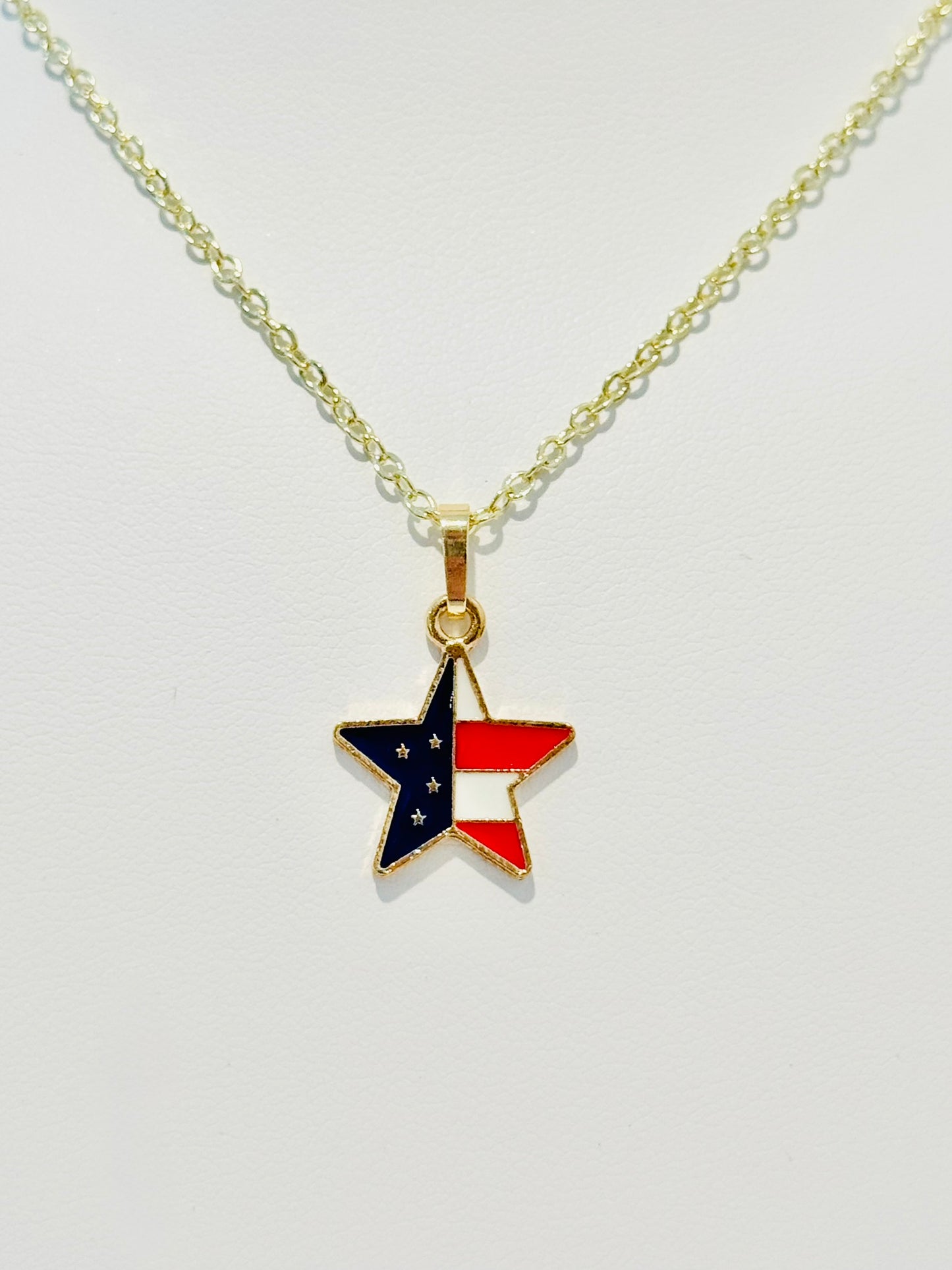 LIMITED EDITION Charm Necklace Set - Fourth of July Series 2 for Girls & Dolls: Star-Spangled Version 1