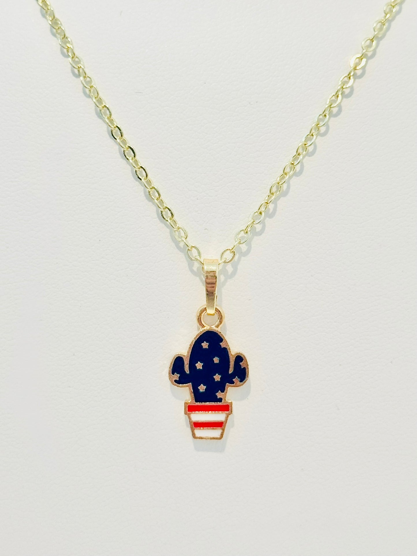 LIMITED EDITION Charm Necklace Set - Fourth of July Series 2 for Girls & Dolls: Stars, Stripes, & Spikes