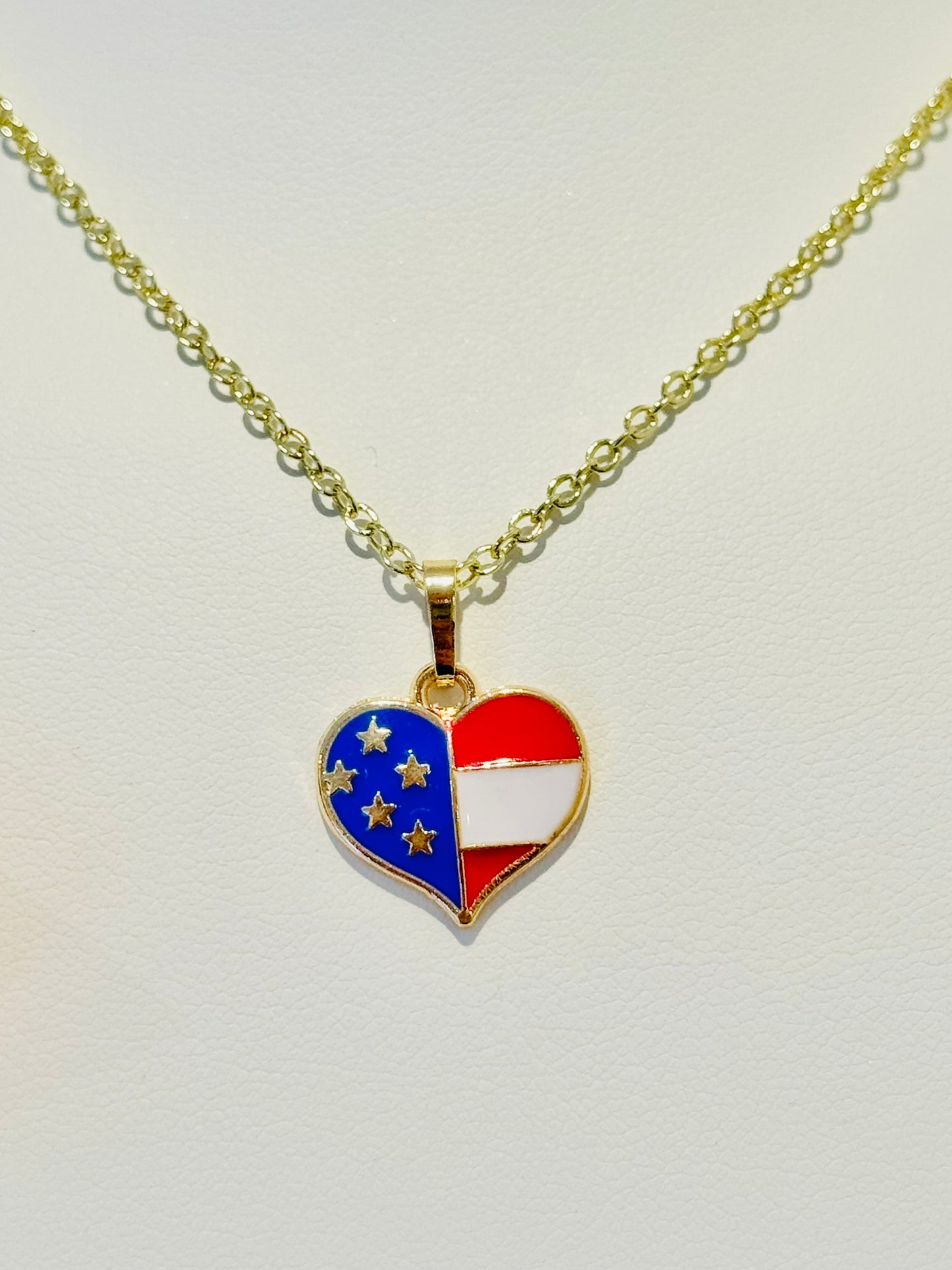 LIMITED EDITION Charm Necklace Set - Fourth of July Series 2 for Girls & Dolls: USA Love Version 2