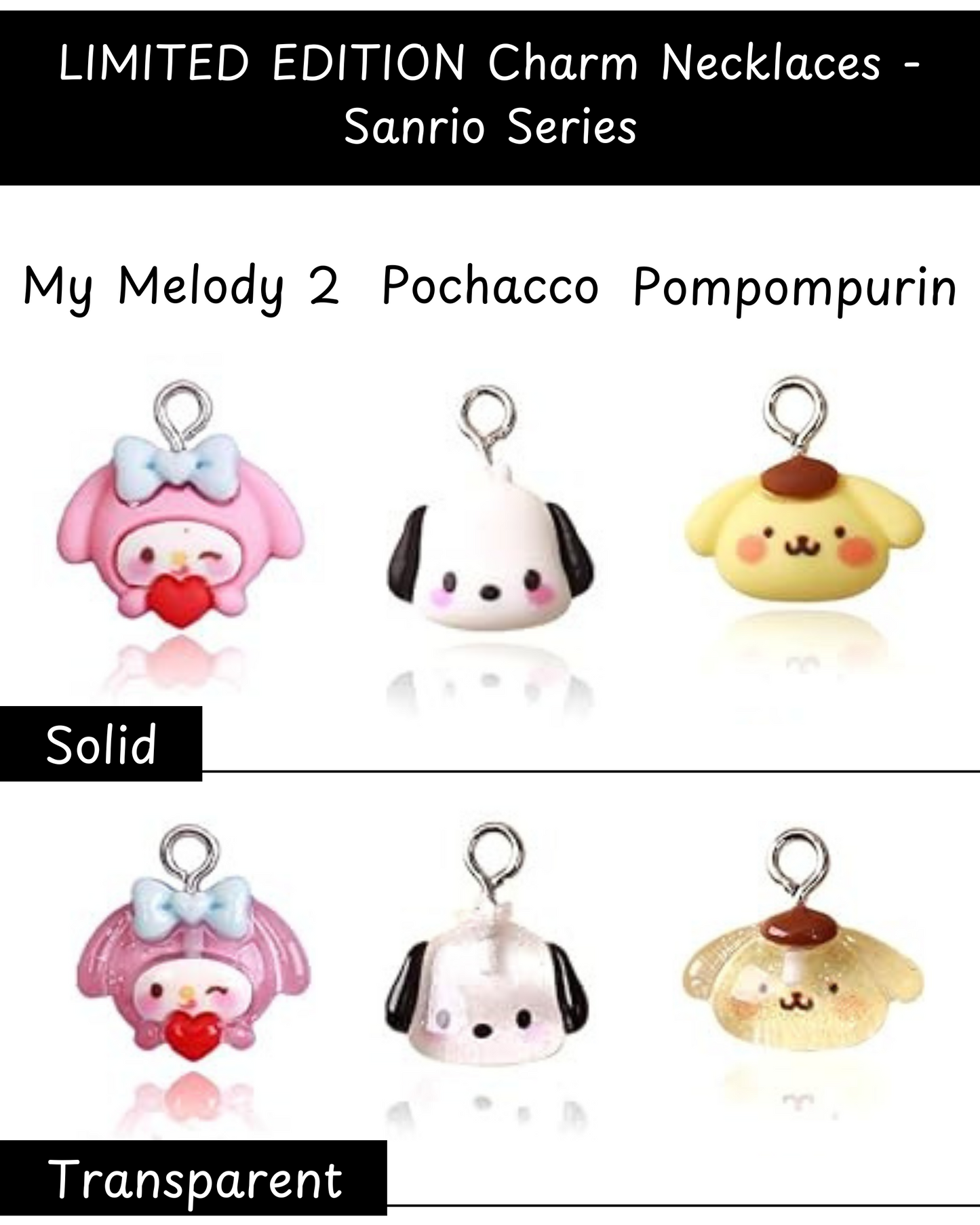 LIMITED EDITION Charm Necklaces - Sanrio Series (Made to Order)