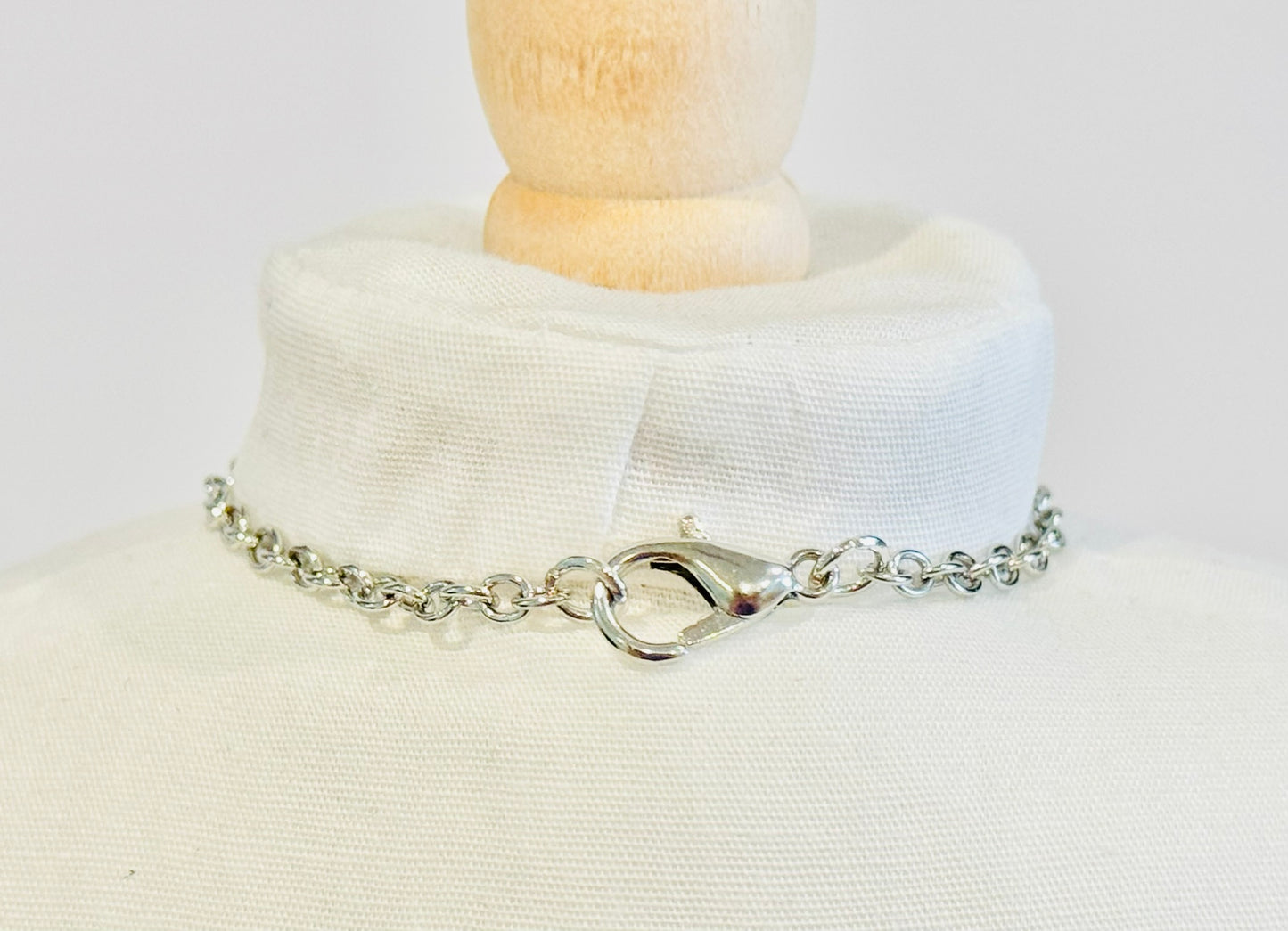 Single White Pearl Charm Necklace