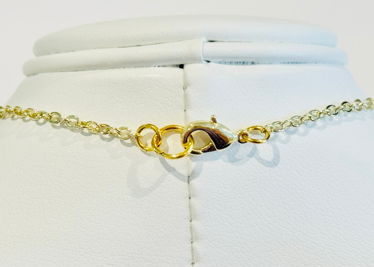 Single White Pearl Charm Necklace