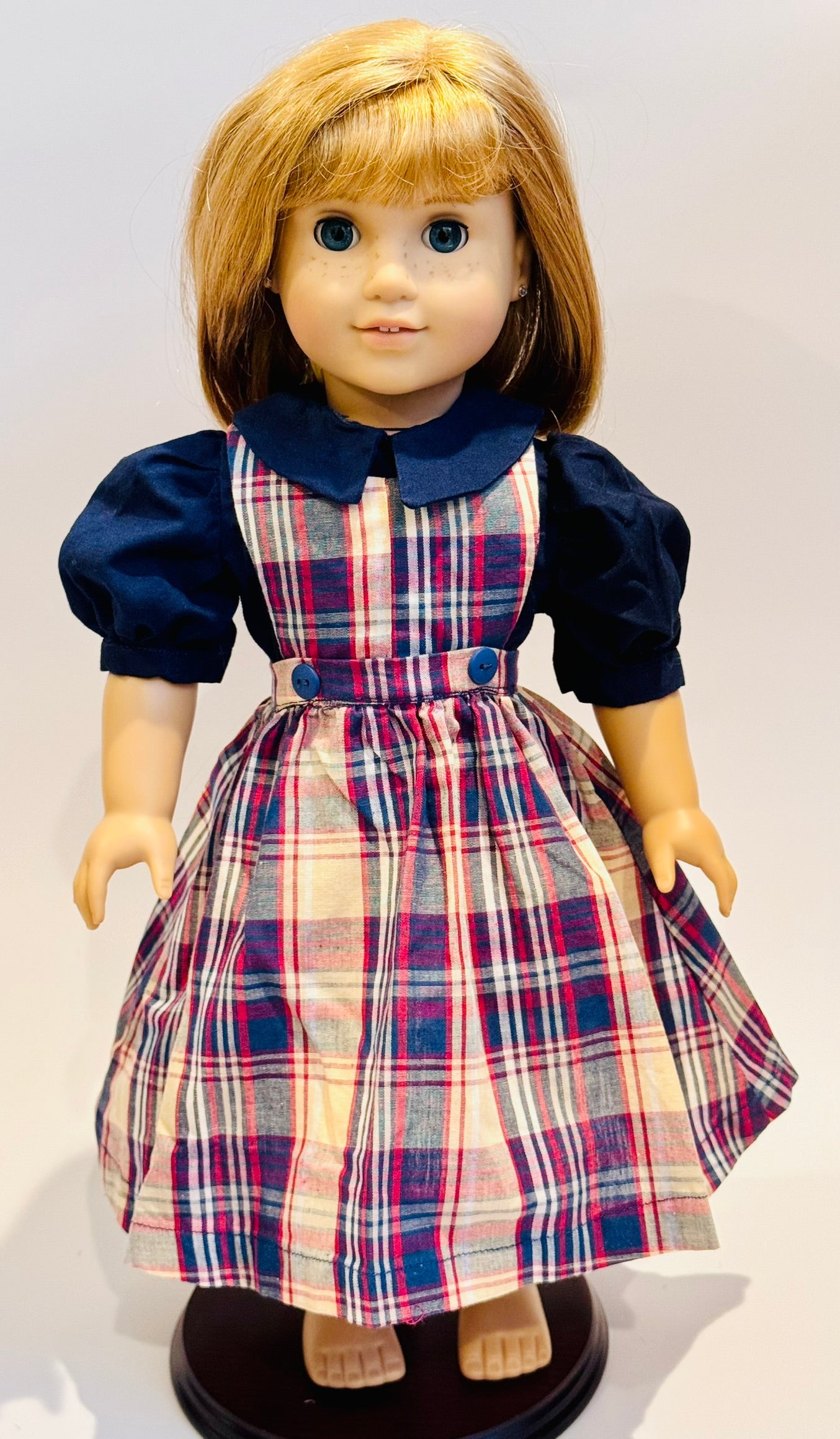 2-piece outfit made by Kathleen Saviak: "schoolgirl" dress and undershirt