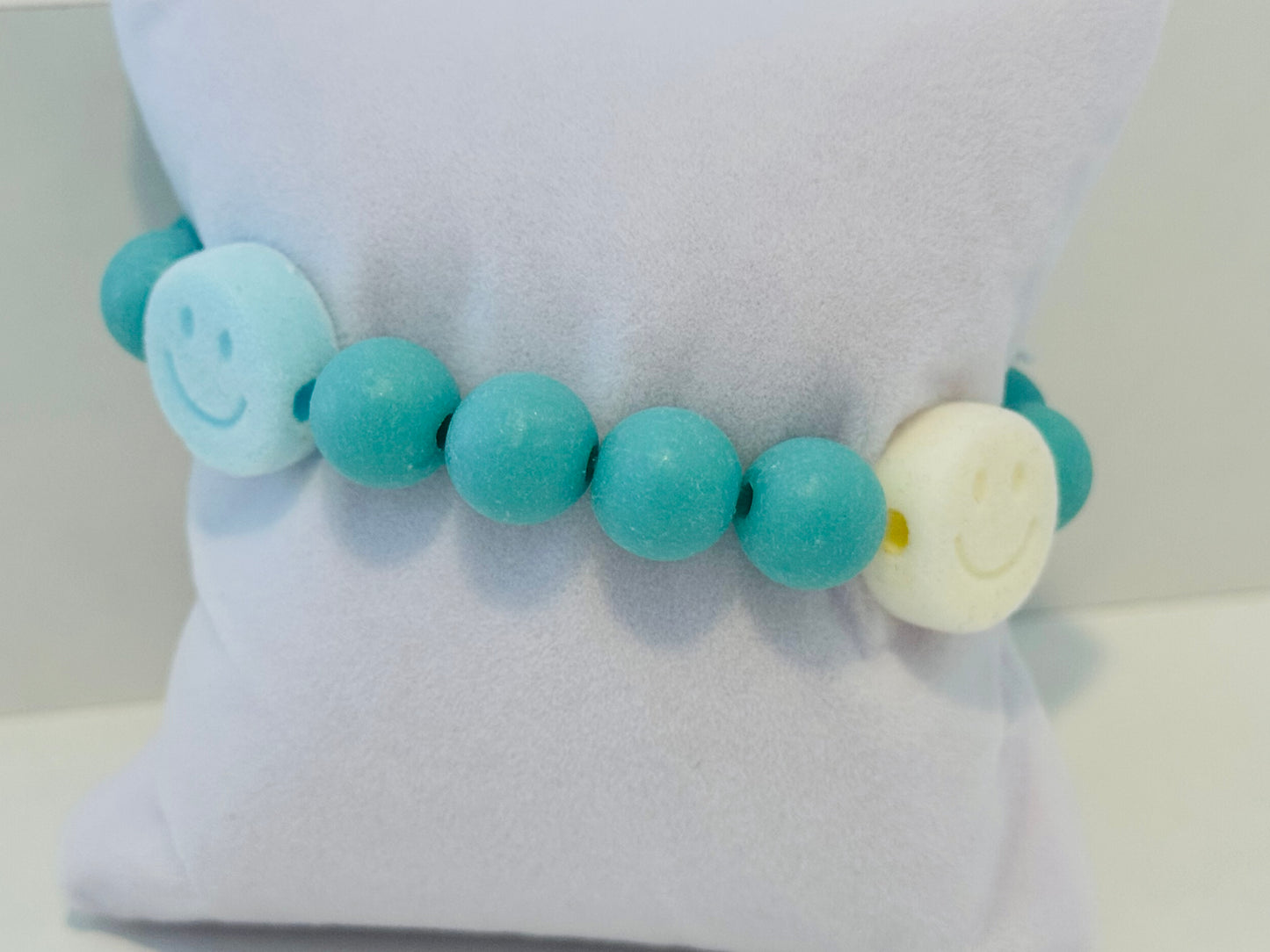 Youth Beaded Bracelets Made by Becca - Pastel Preppy Positivity