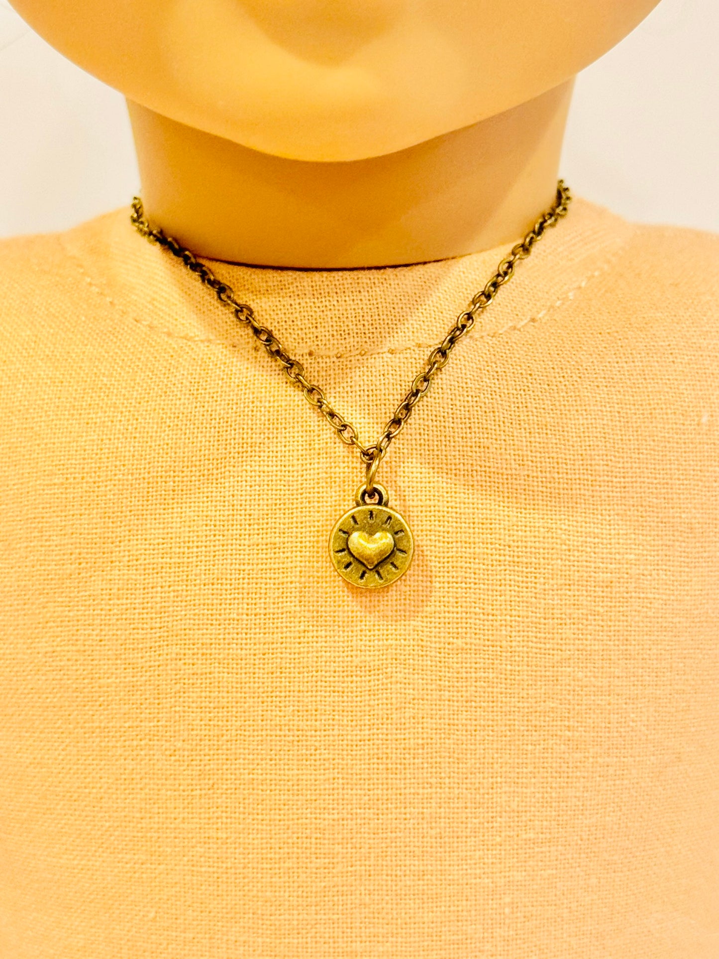 Doll Charm Necklace - Bronze Radiant Love