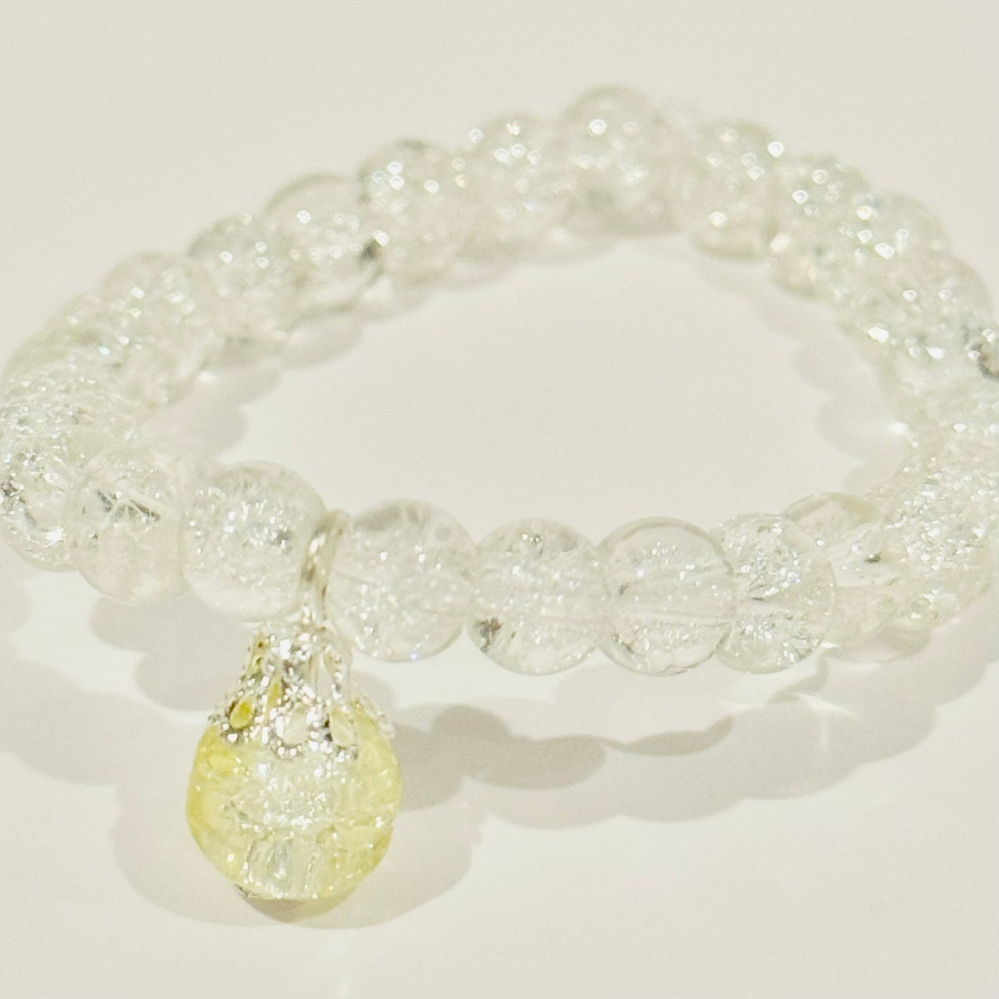 Crackled Glass Beaded Bracelet