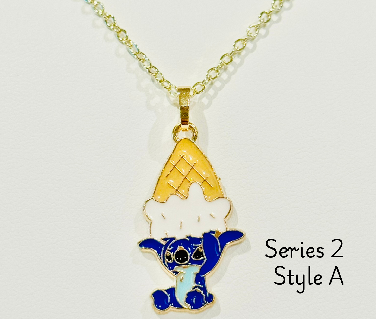 LIMITED EDITION Stitch Youth Charm Necklaces - Series 2: "And, look, I even caught you a little snack."