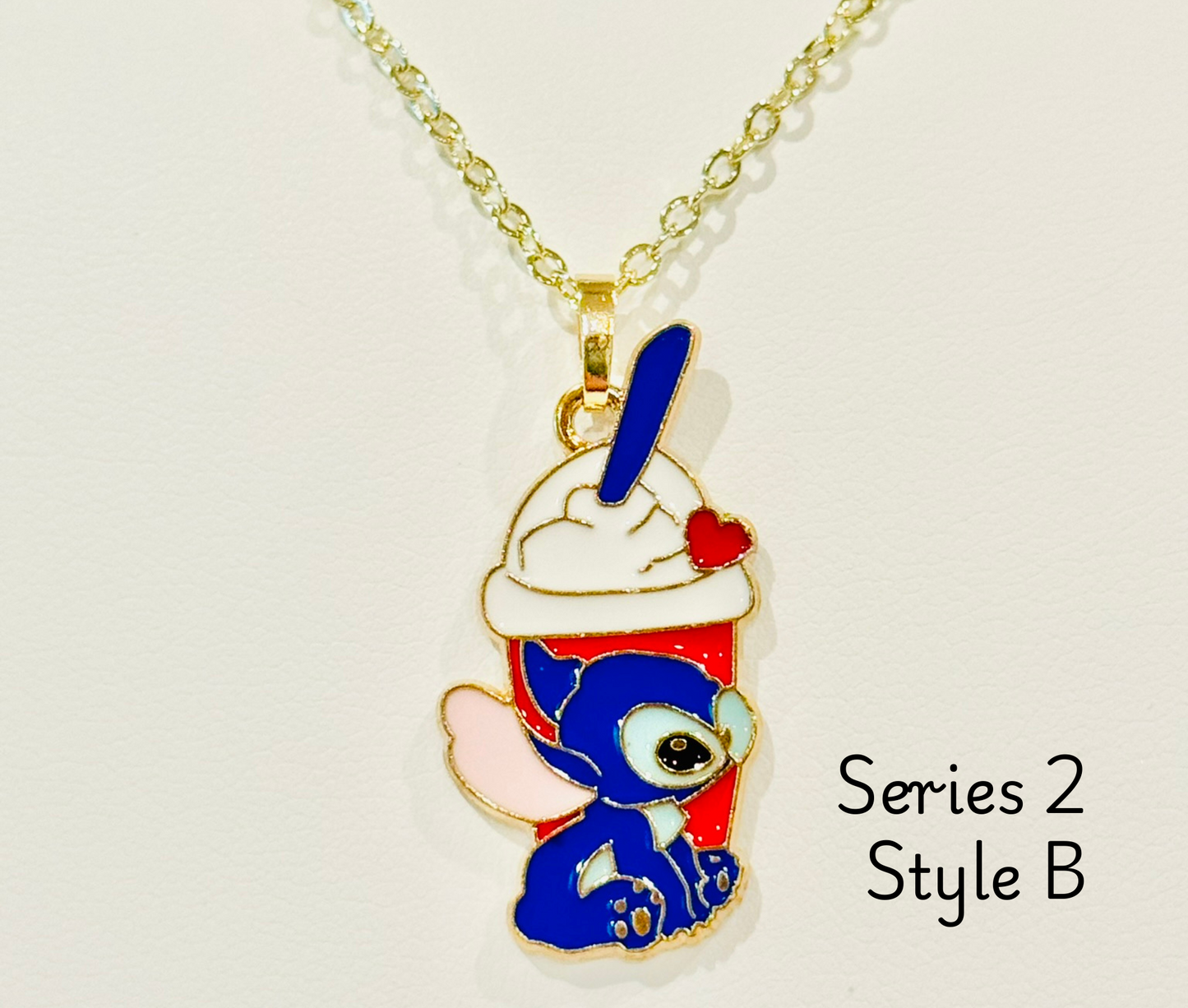 LIMITED EDITION Stitch Youth Charm Necklaces - Series 2: "And, look, I even caught you a little snack."